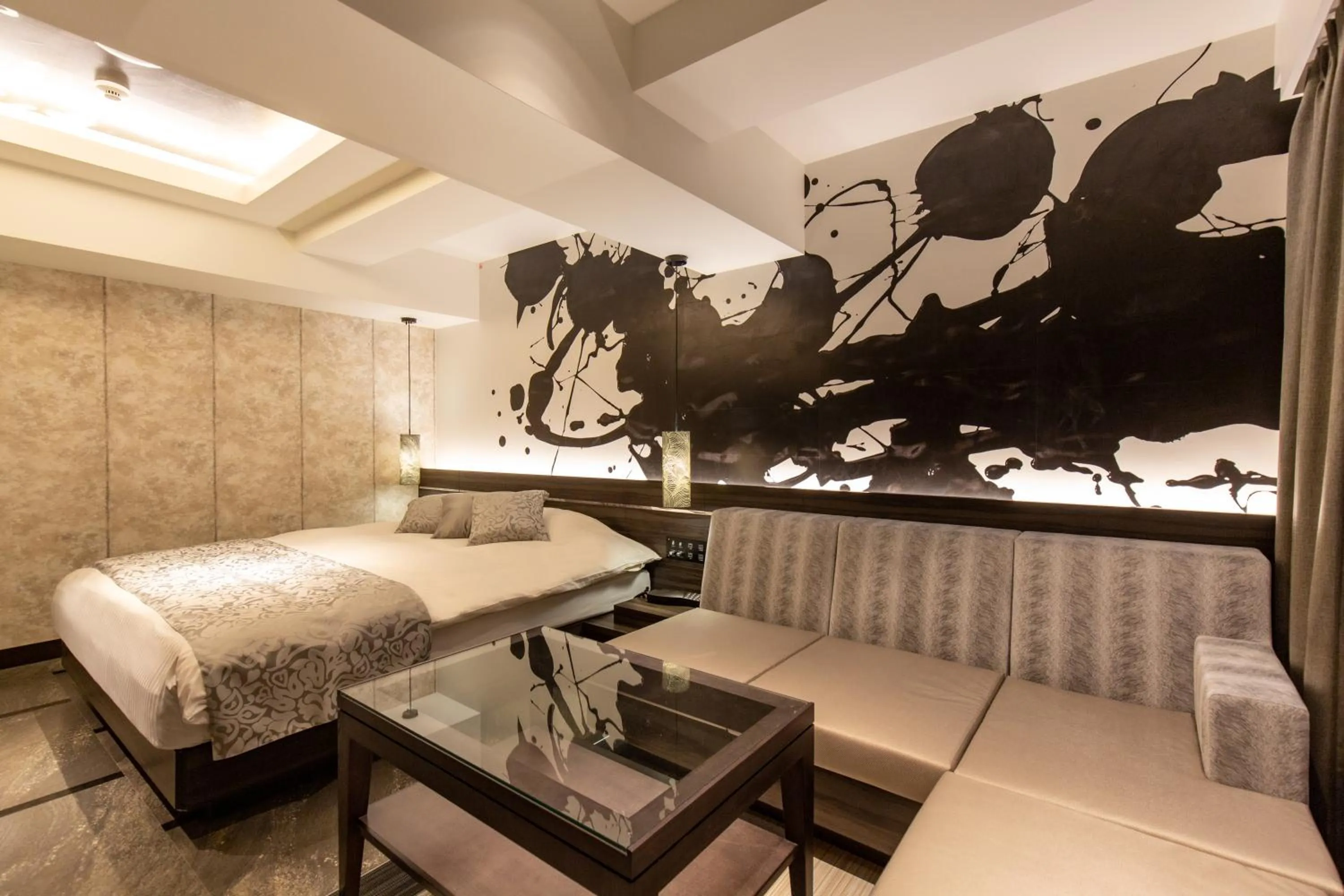 Bed in Hotel Karuta Akasaka -Adult only-