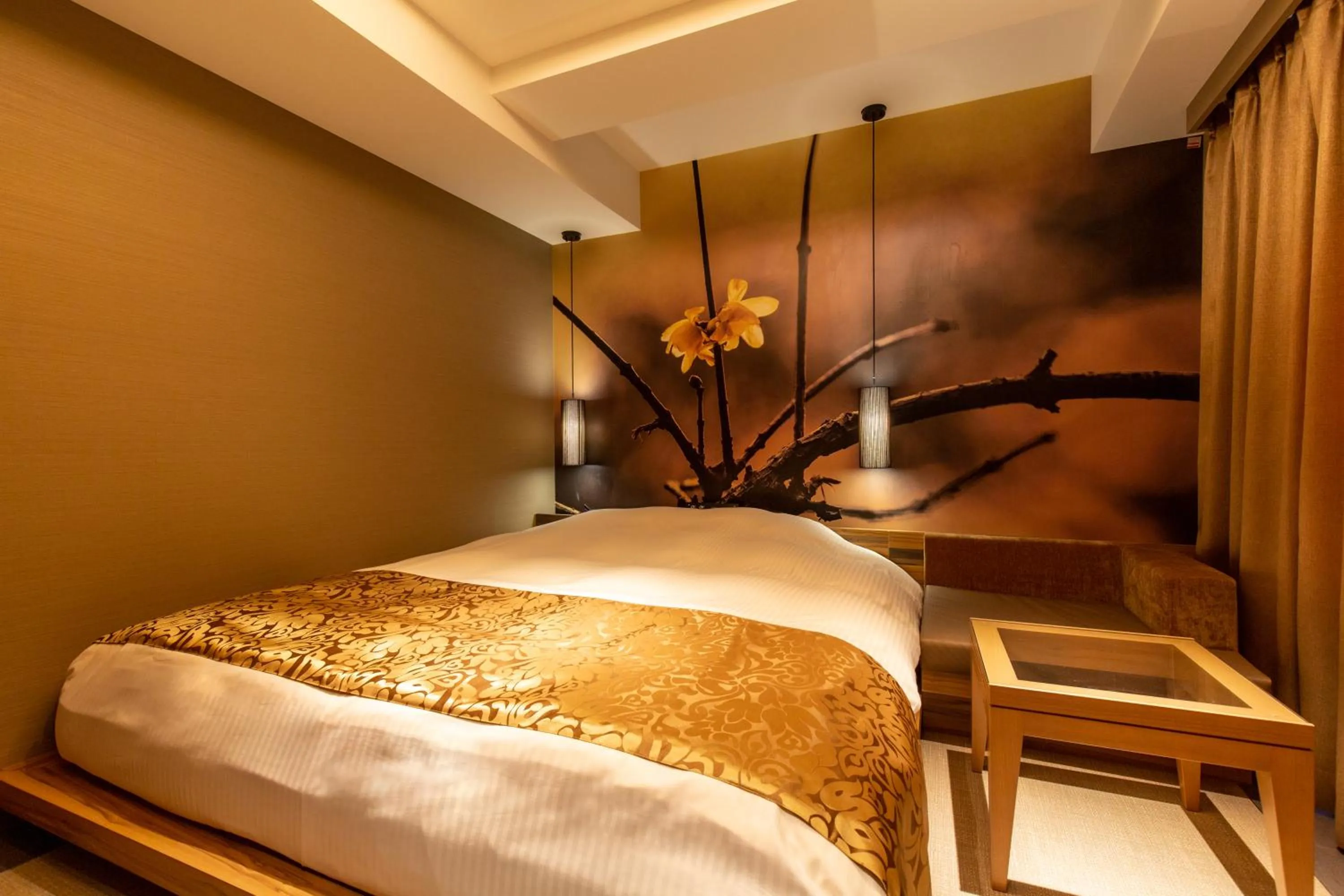 Bed in Hotel Karuta Akasaka -Adult only-