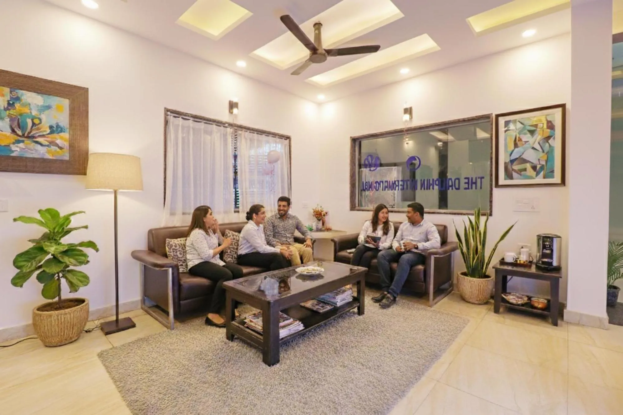 Seating area in FabHotel Dolphin International - Nr IGI Airport New Delhi