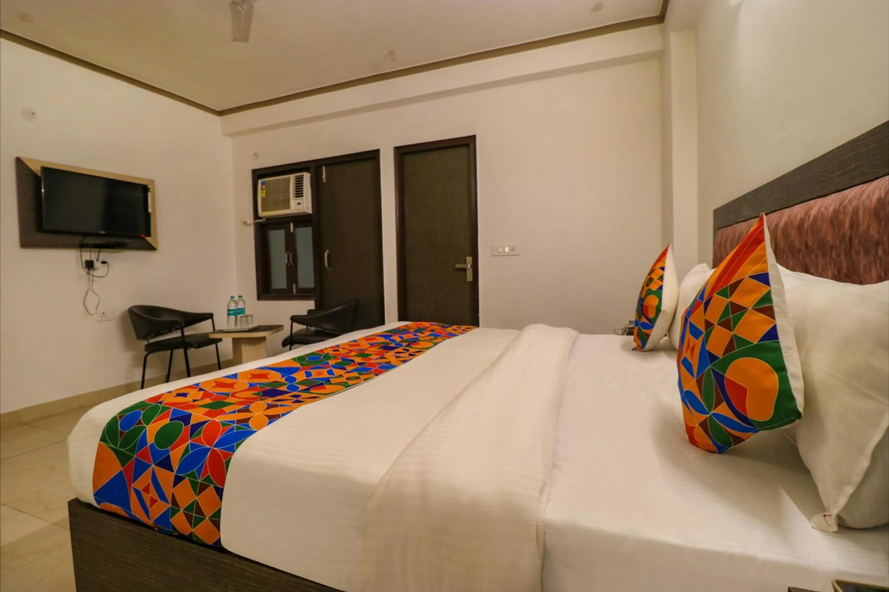 Bed in FabHotel Dolphin International - Nr IGI Airport New Delhi