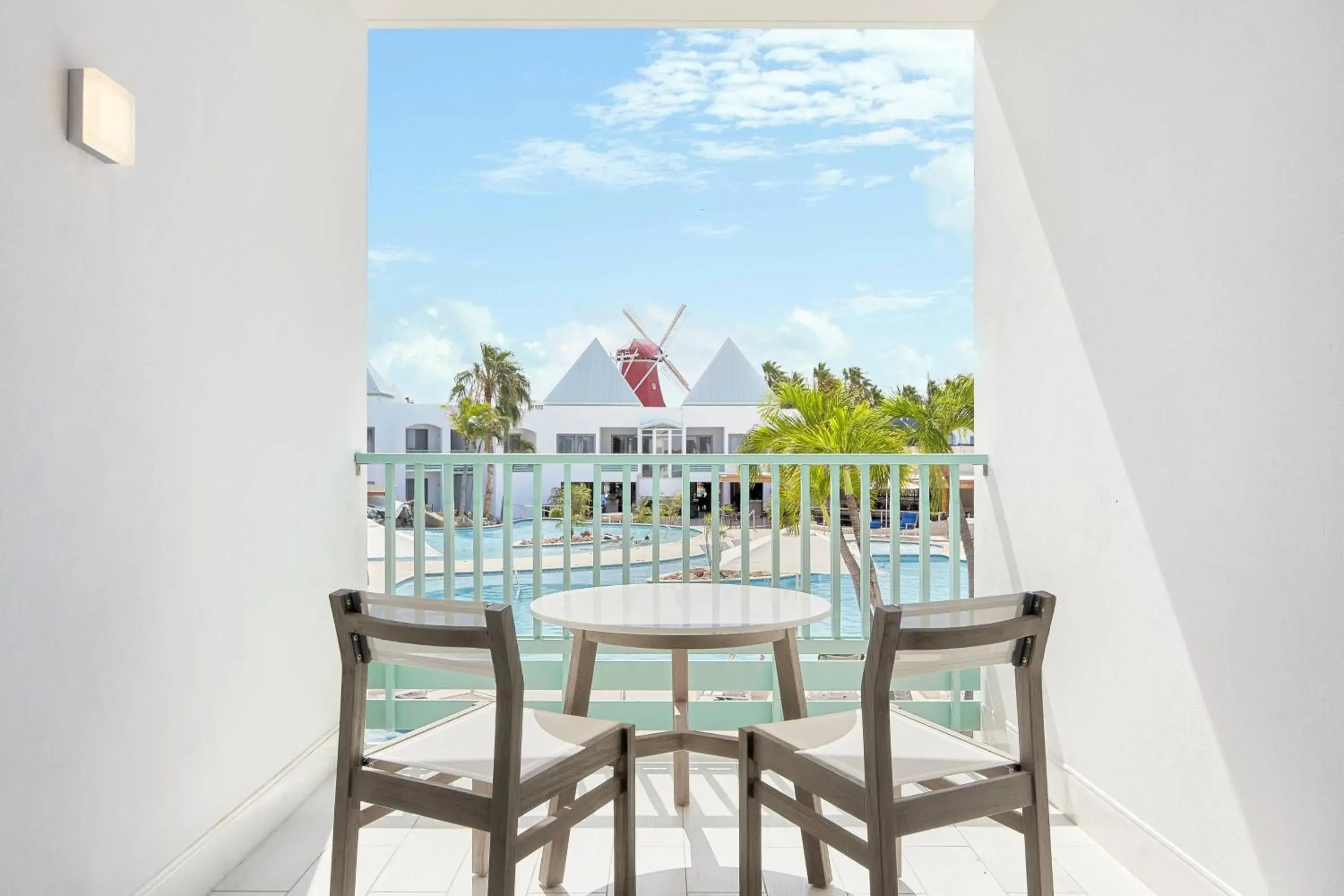 Queen Room with Two Queen Beds and Pool View in Courtyard by Marriott Aruba Resort Queen Room with Two Queen Beds and Pool View in Courtyard by Marriott Aruba Resort