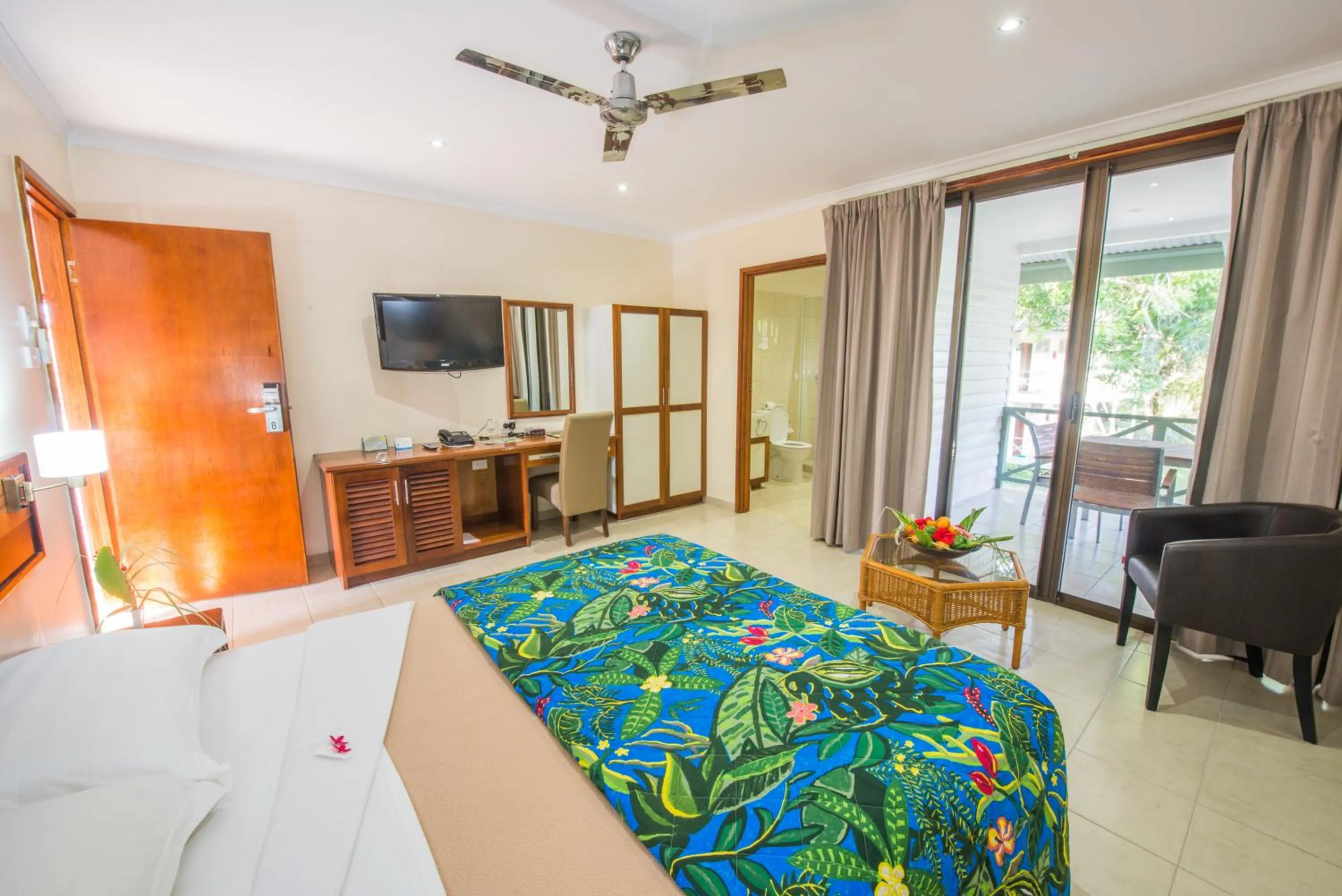 Bed in Madang Resort