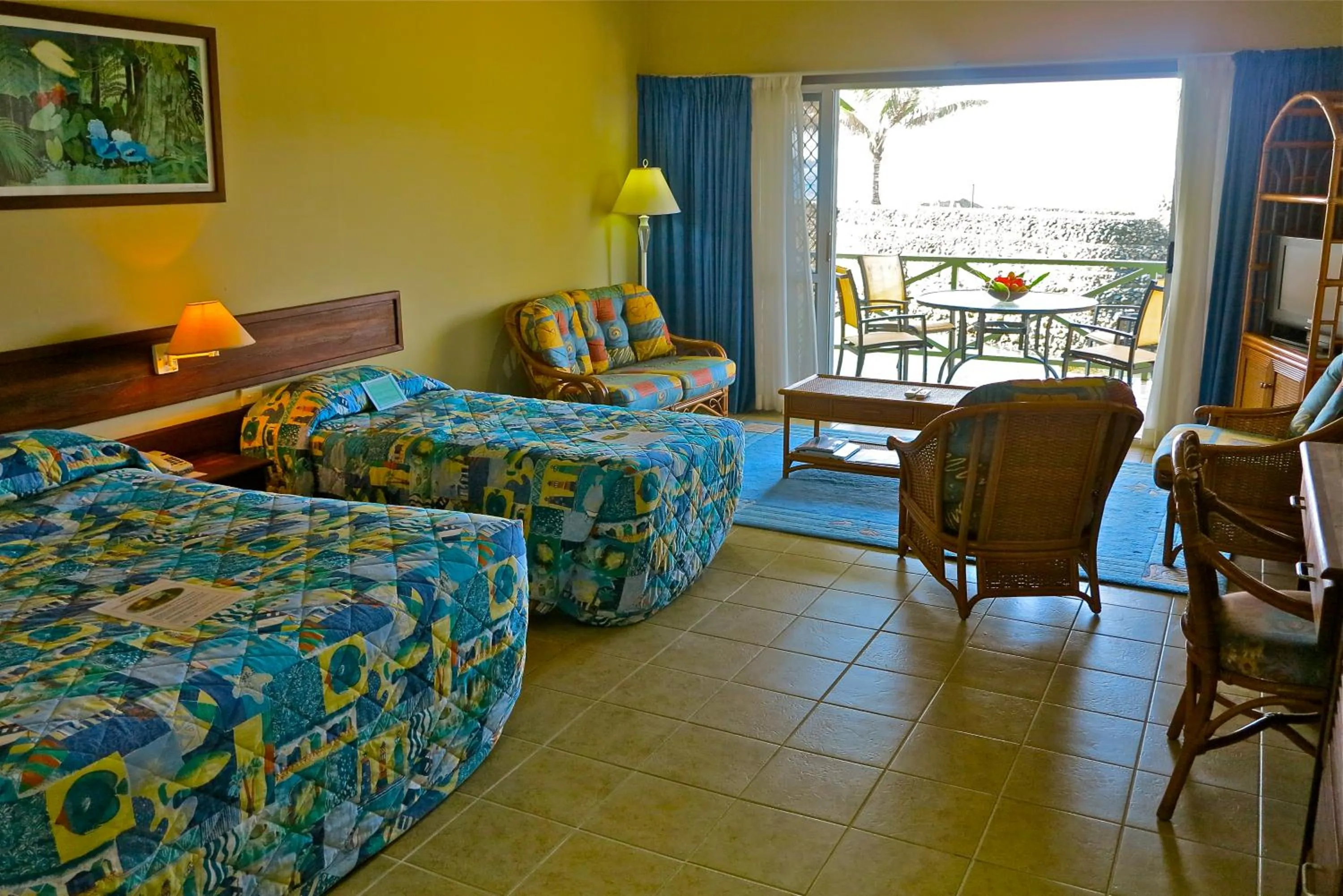 Bed in Madang Resort