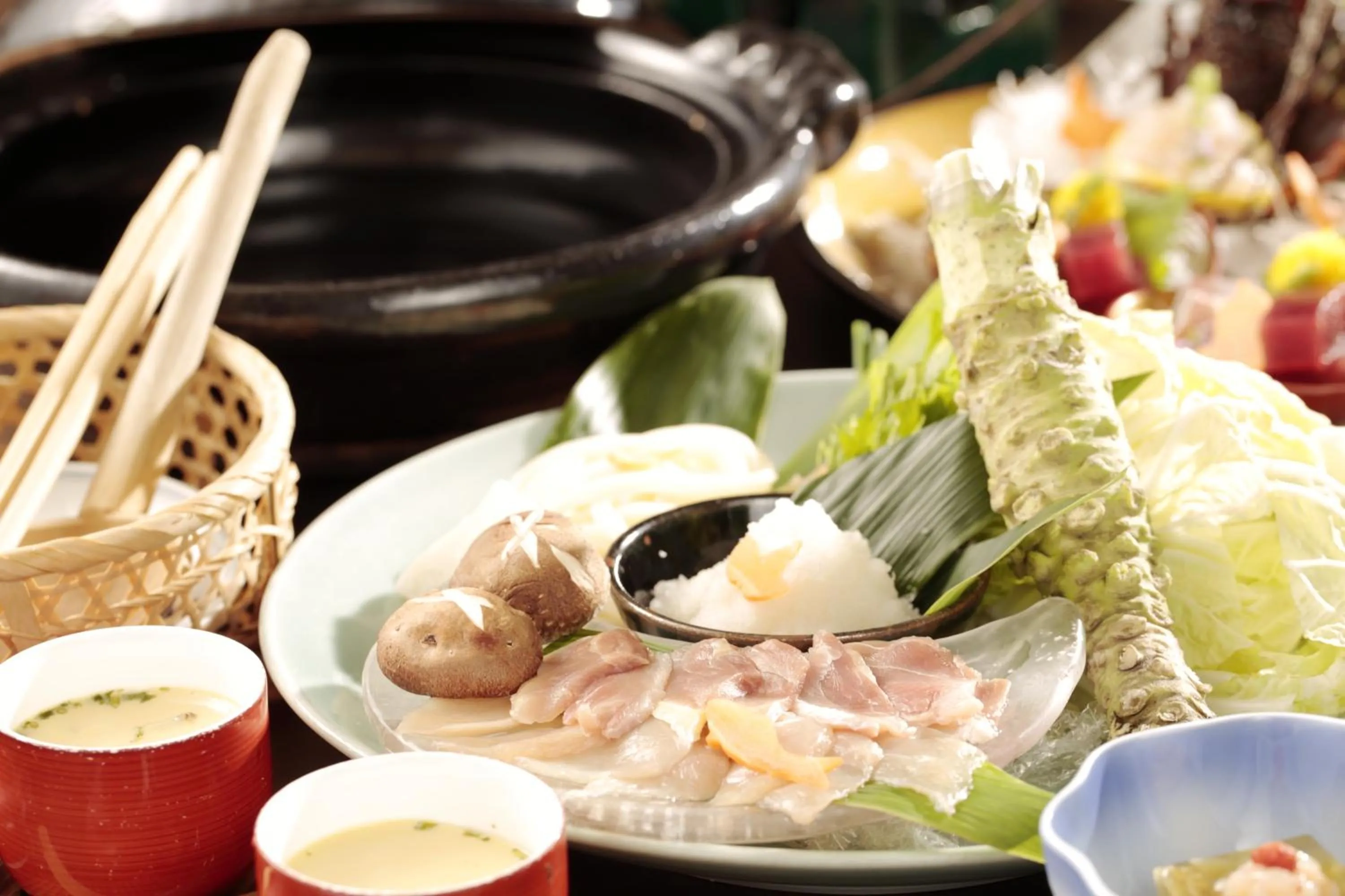 Food close-up in Shirakabe