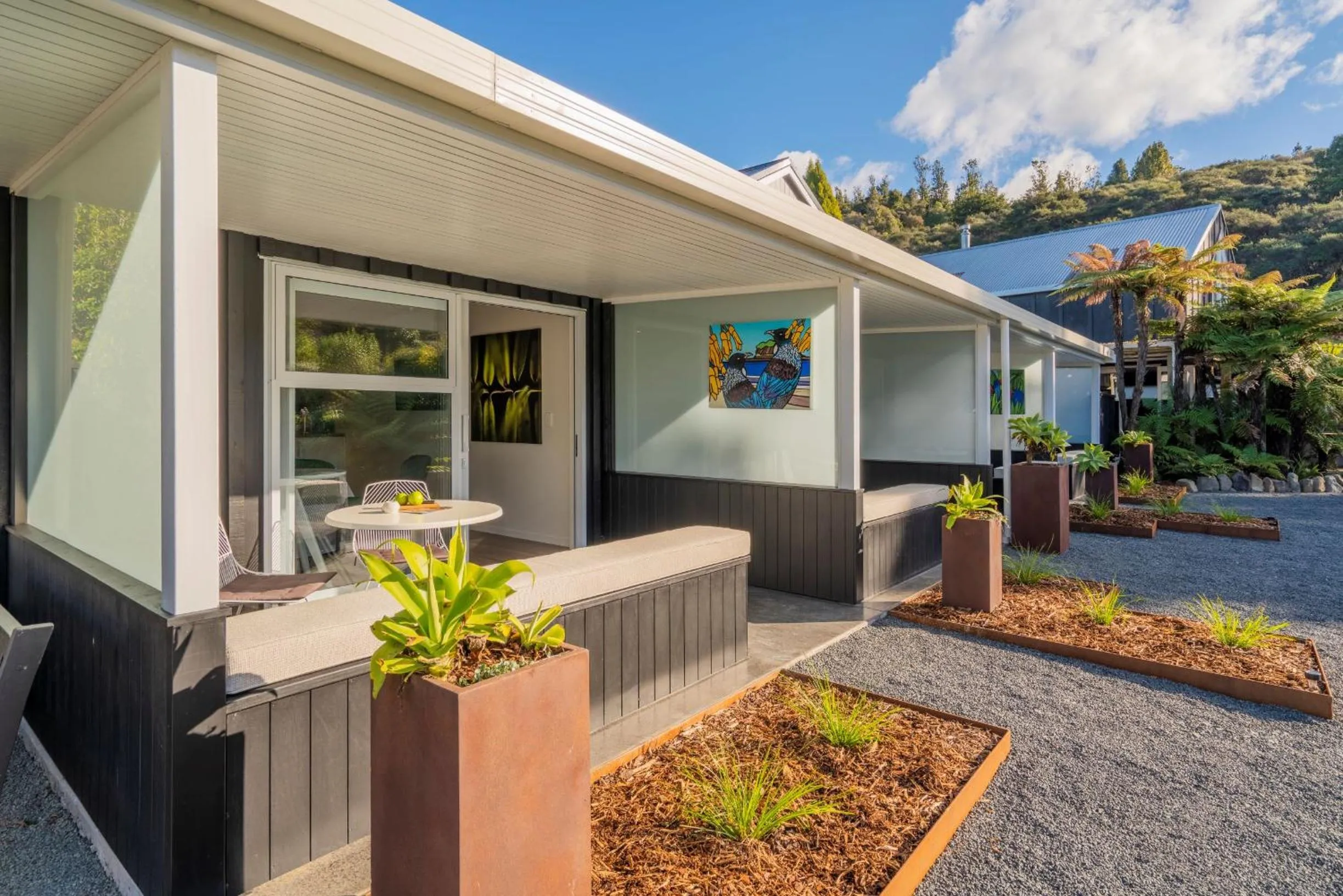 Facade/entrance in Wairua Lodge - Rainforest River Retreat