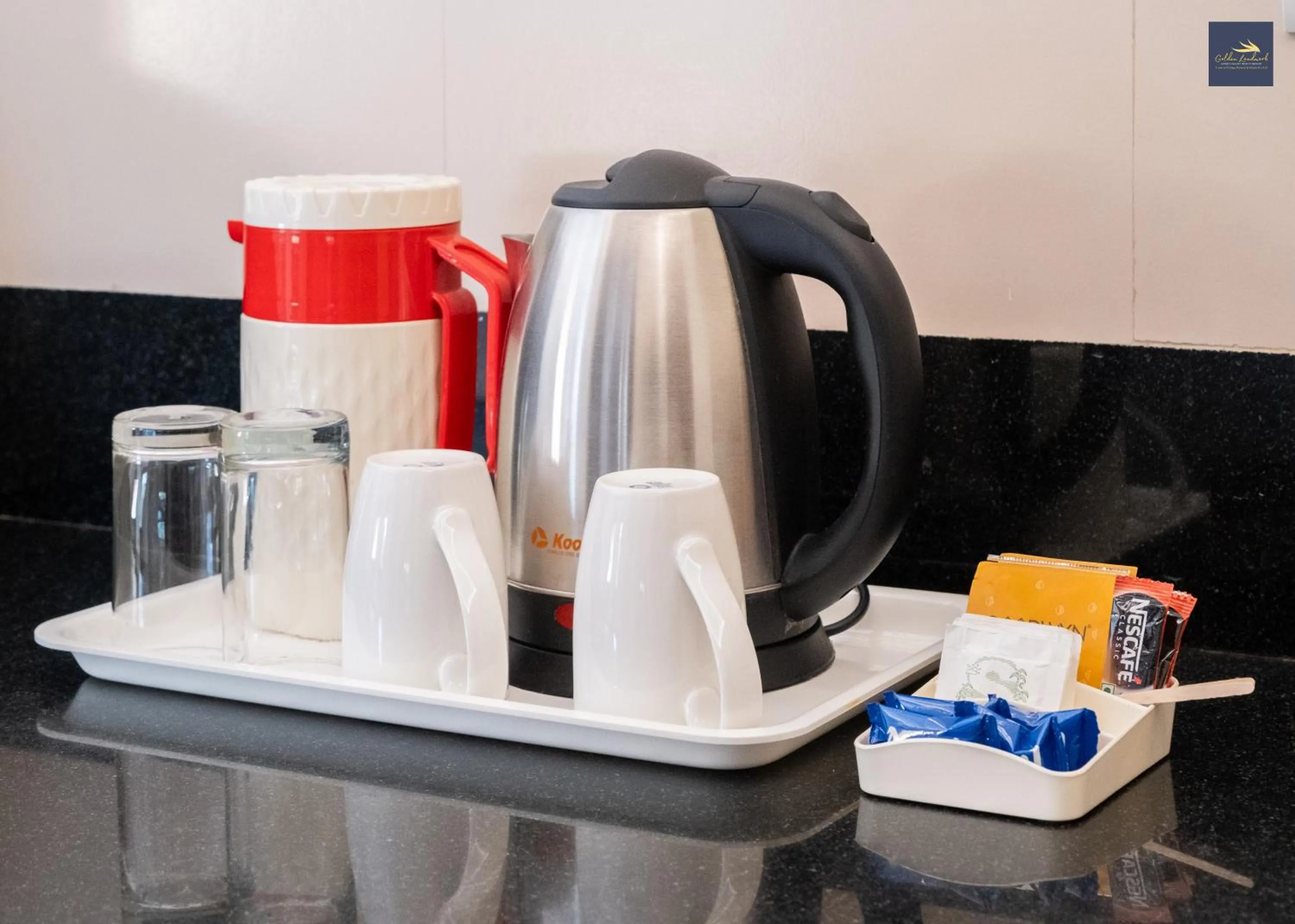 Kitchen or kitchenette in Golden Landmark Green Valley Beach Resort