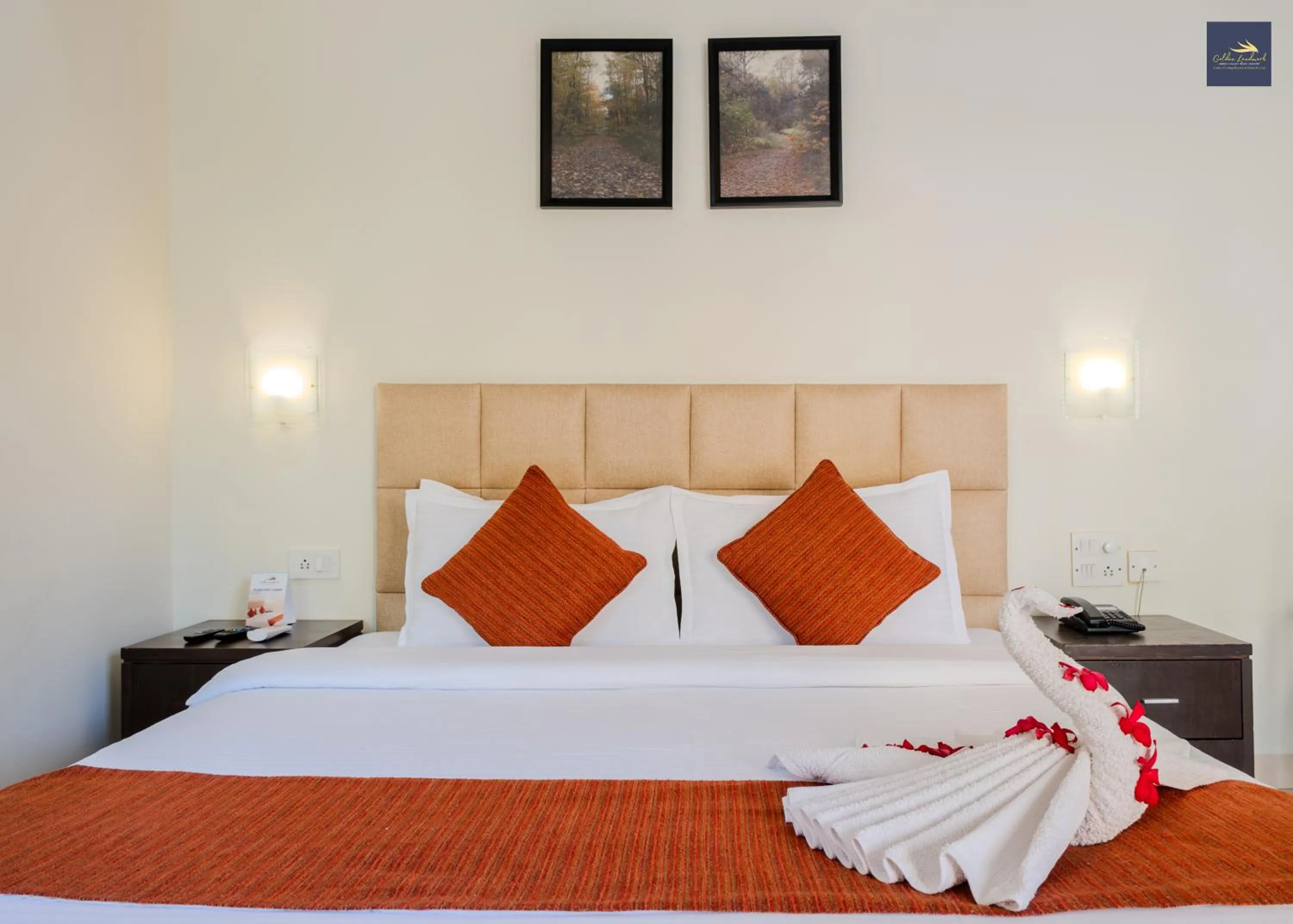 Bed in Golden Landmark Green Valley Beach Resort