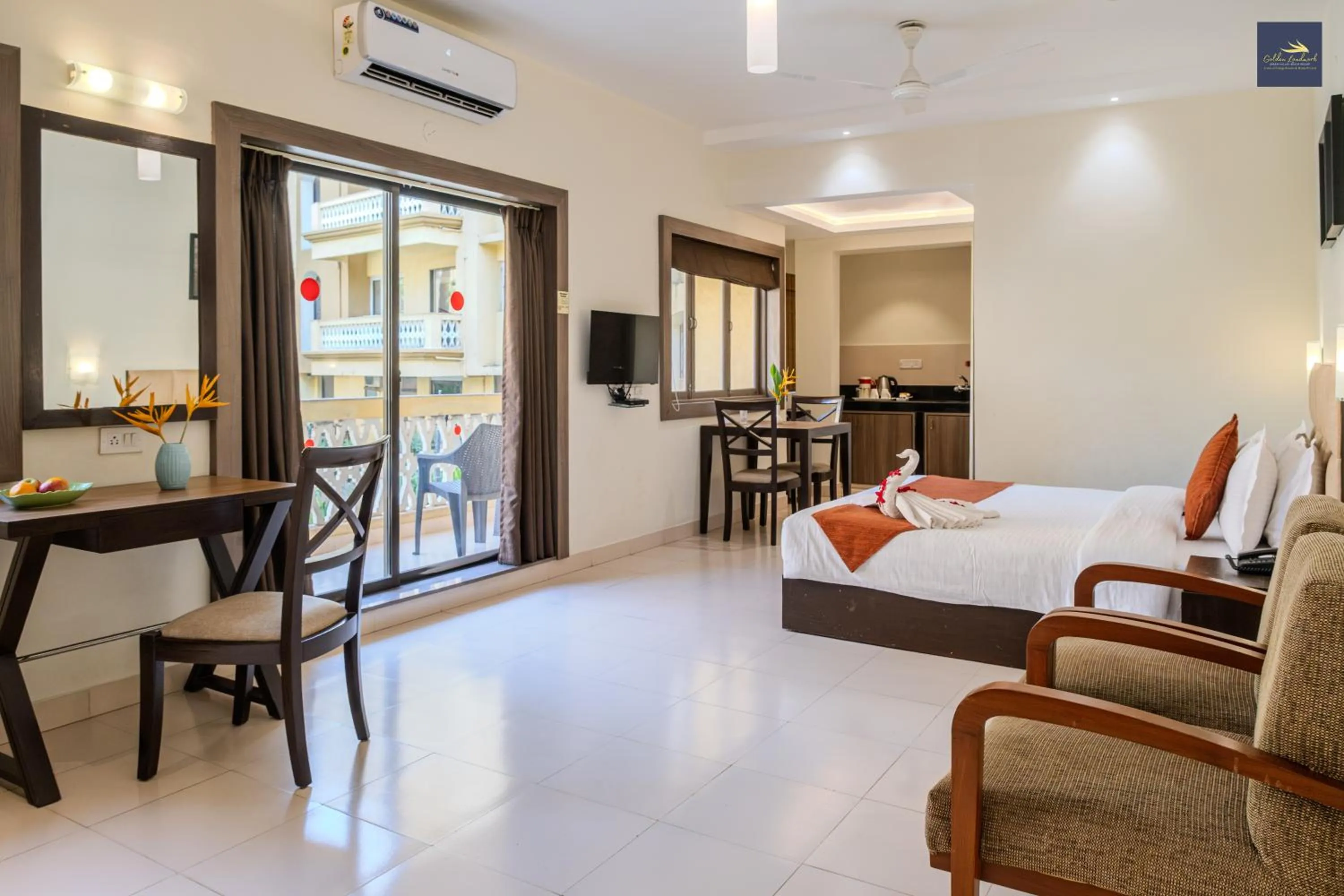 Bedroom in Golden Landmark Green Valley Beach Resort