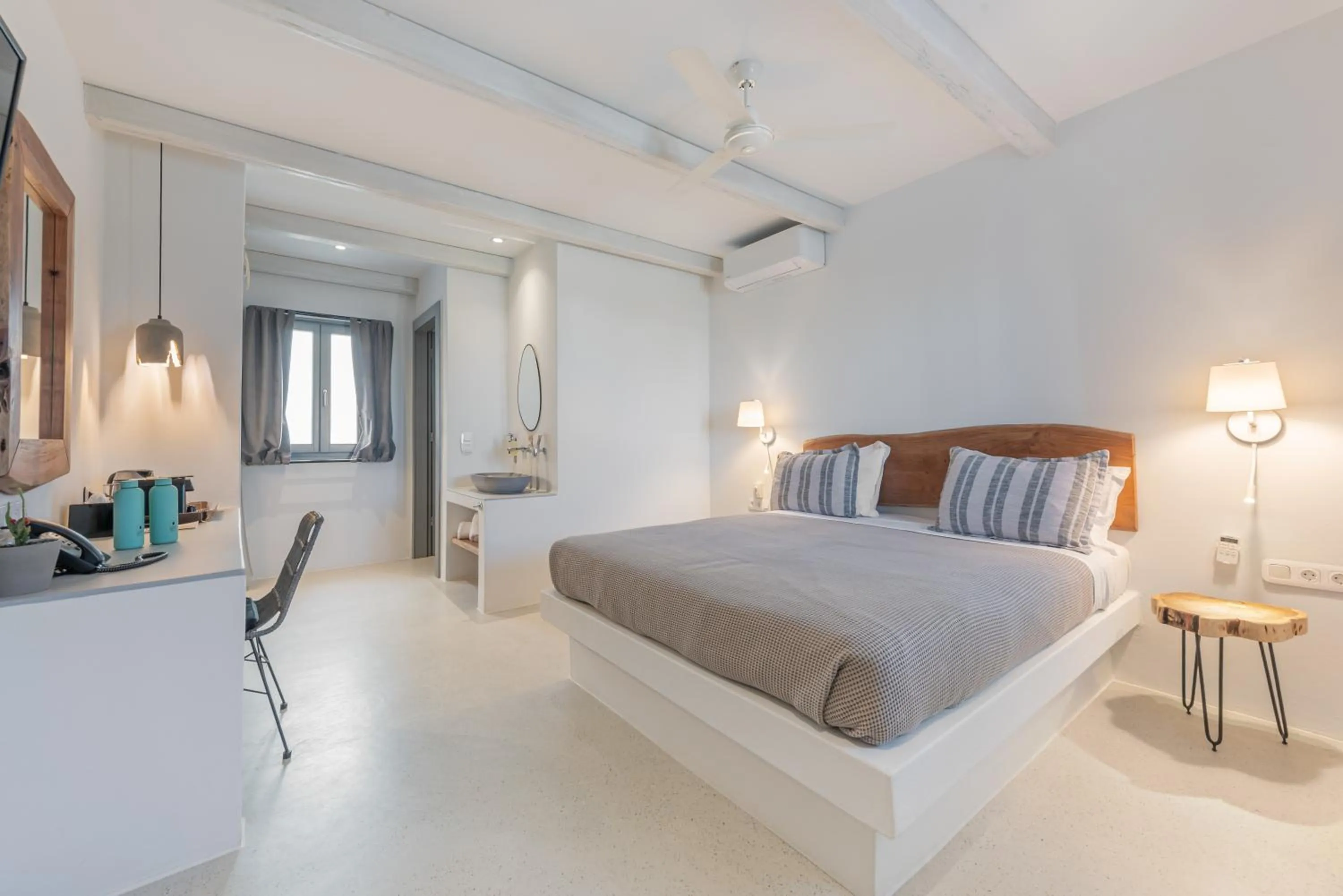 Bed in Paros Cape Suites