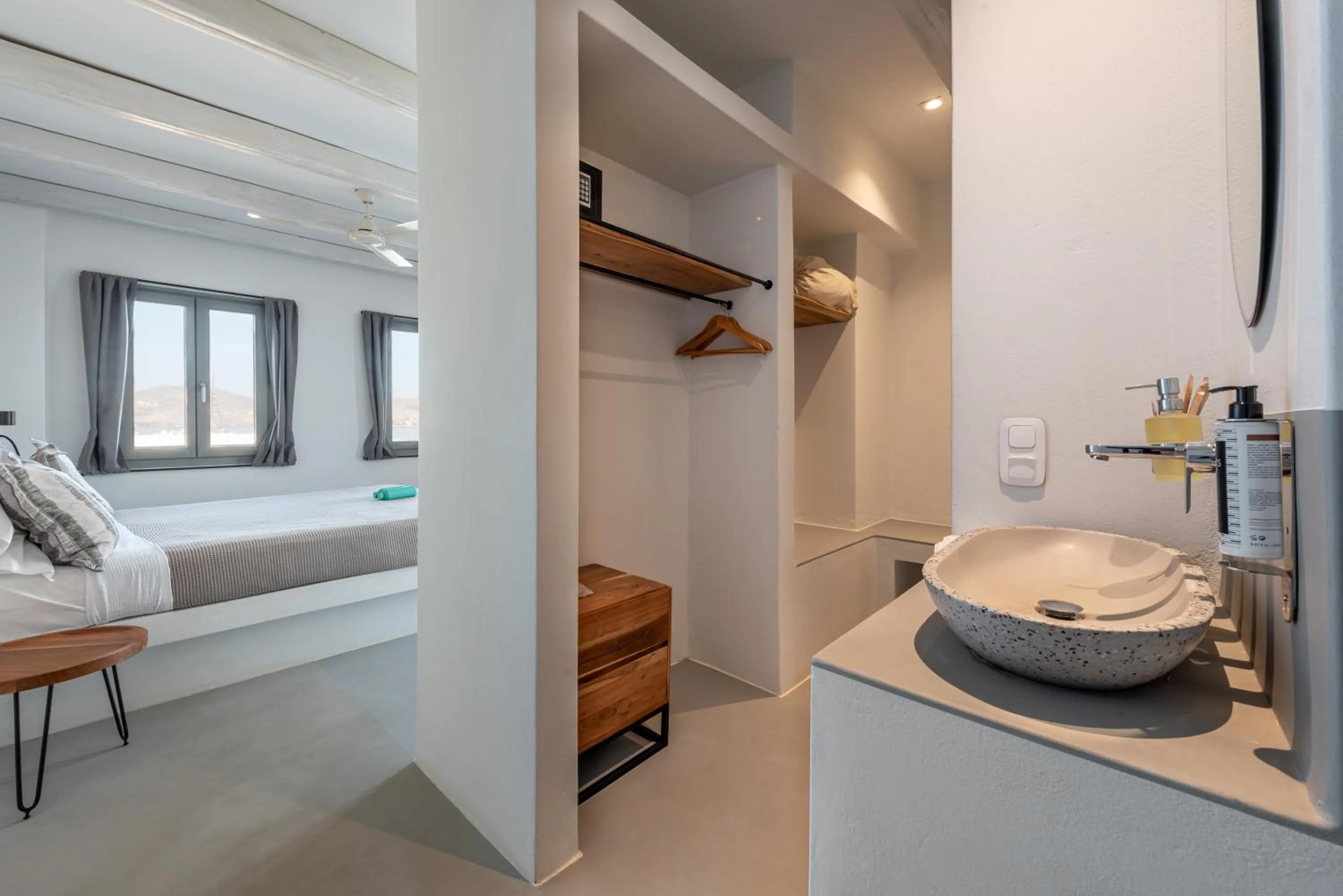 Bedroom, Bed in Paros Cape Suites