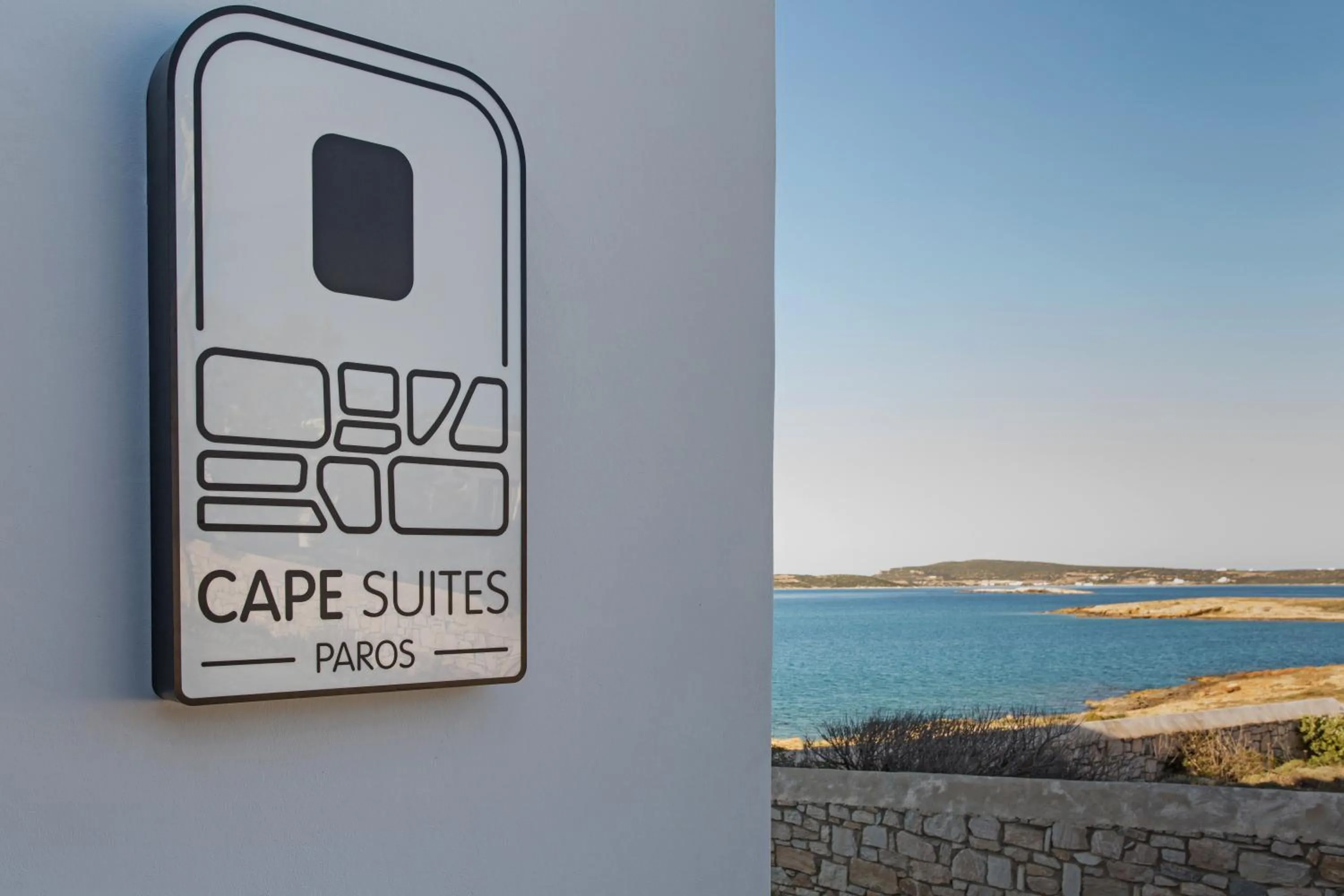 Property logo or sign in Paros Cape Suites