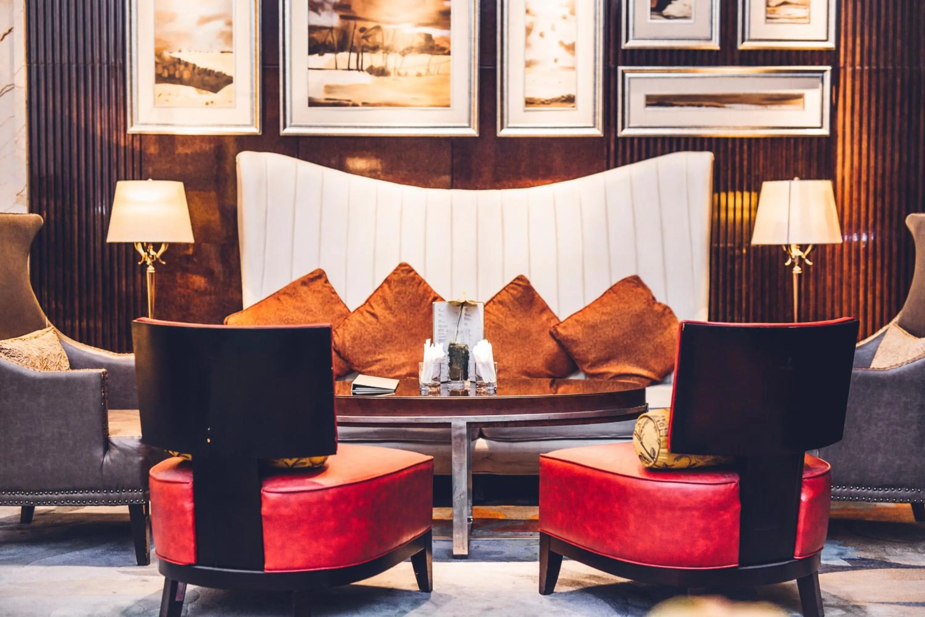 Seating area in Wanda Realm Dandong