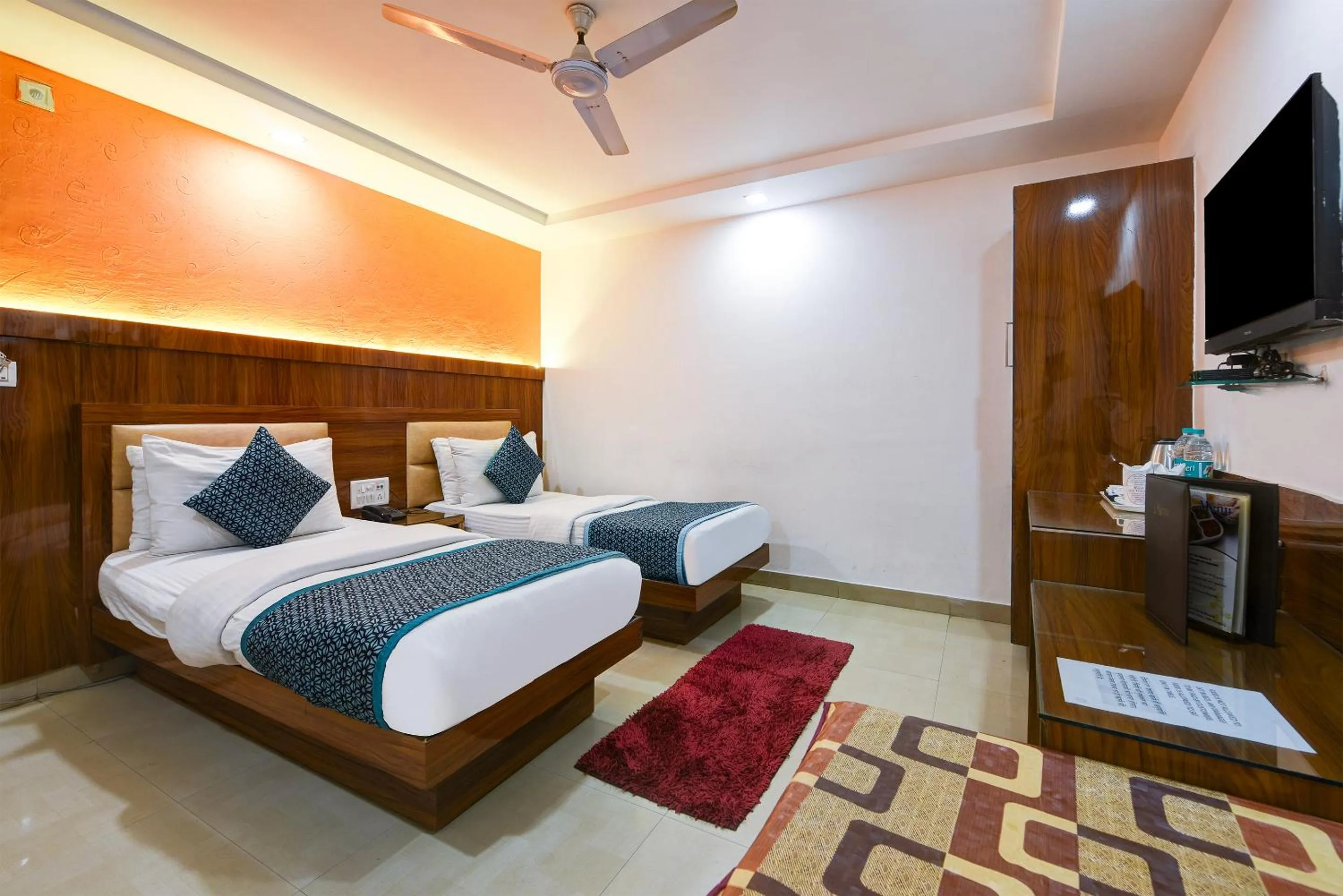 Bedroom, Bed in Hotel Shri Vinayak in City Centre at New Delhi Railway Station-By RCG Hotels