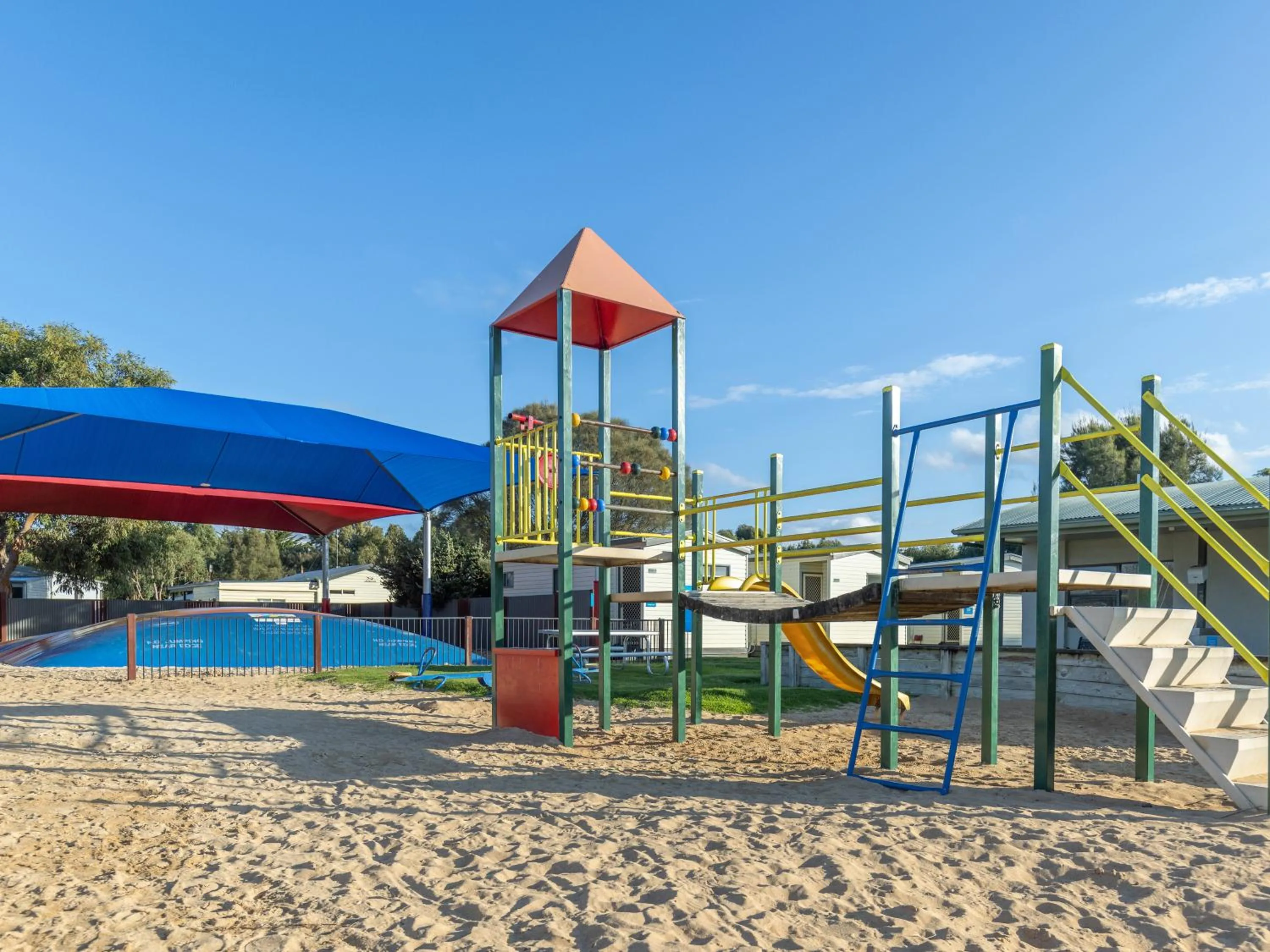 Children play ground in NRMA Warrnambool Riverside Holiday Park