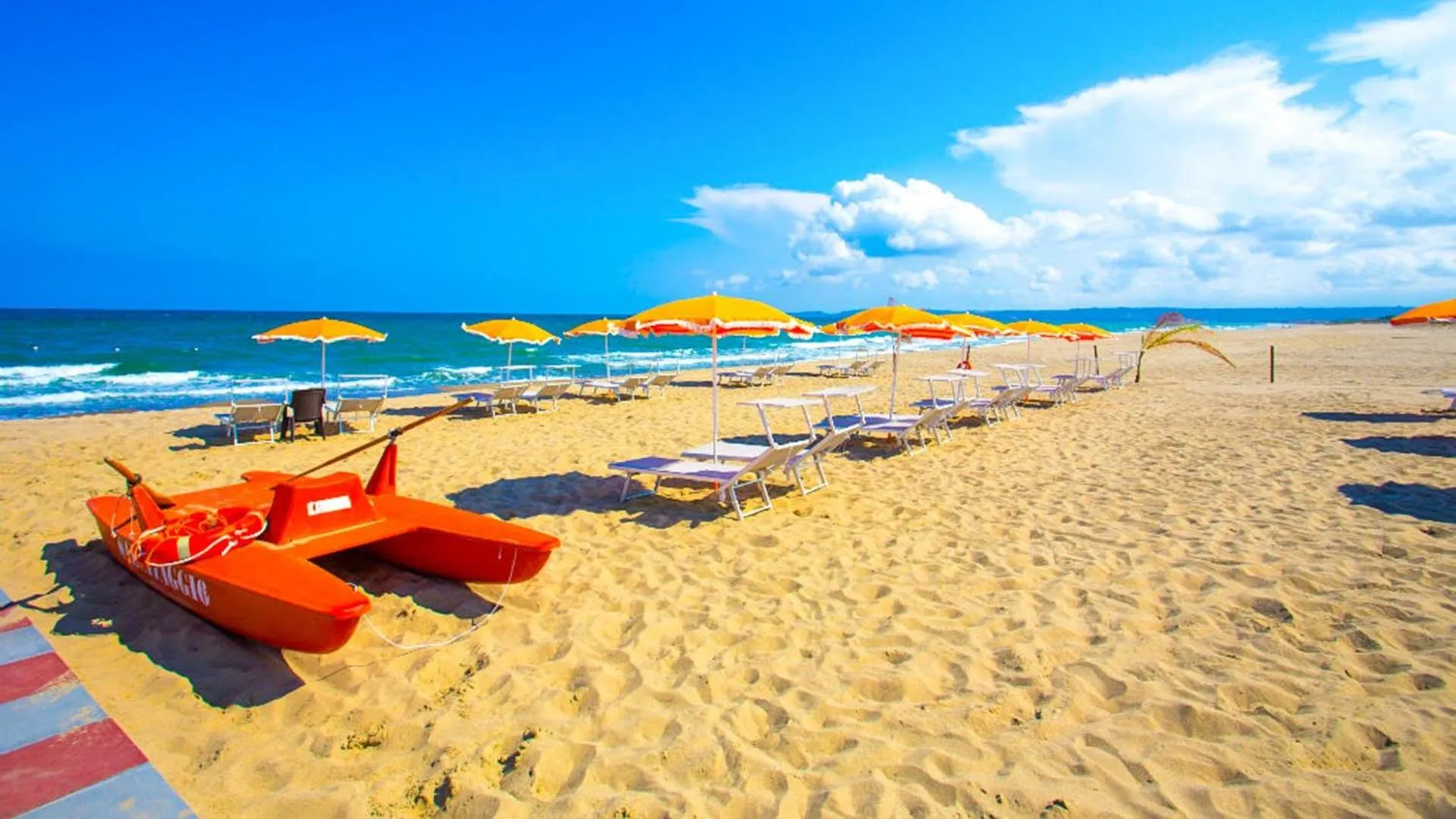 Beach in Mg Palace Hotel Costa del Sole