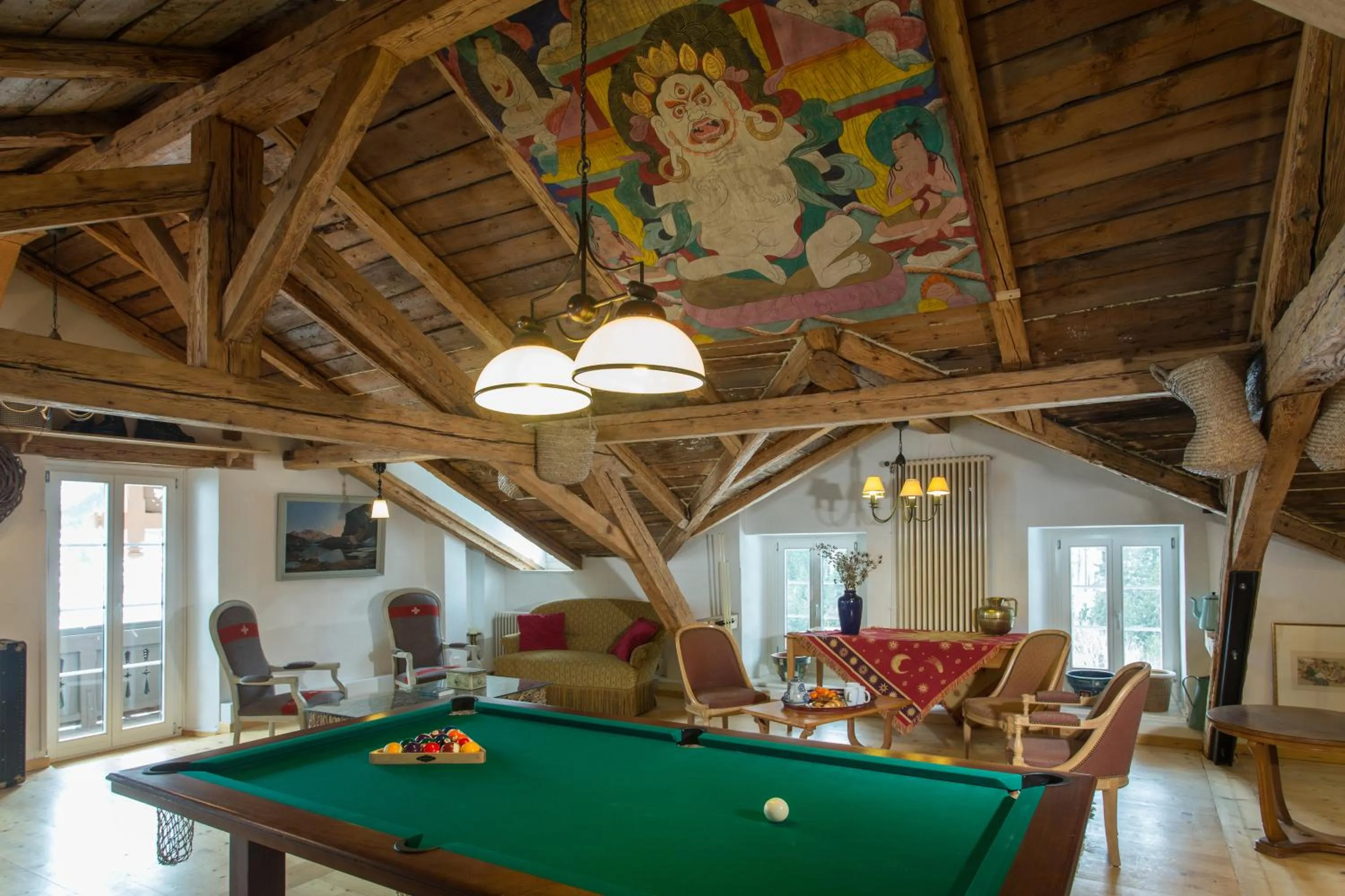 Billiard in Historic Hotel du Pillon