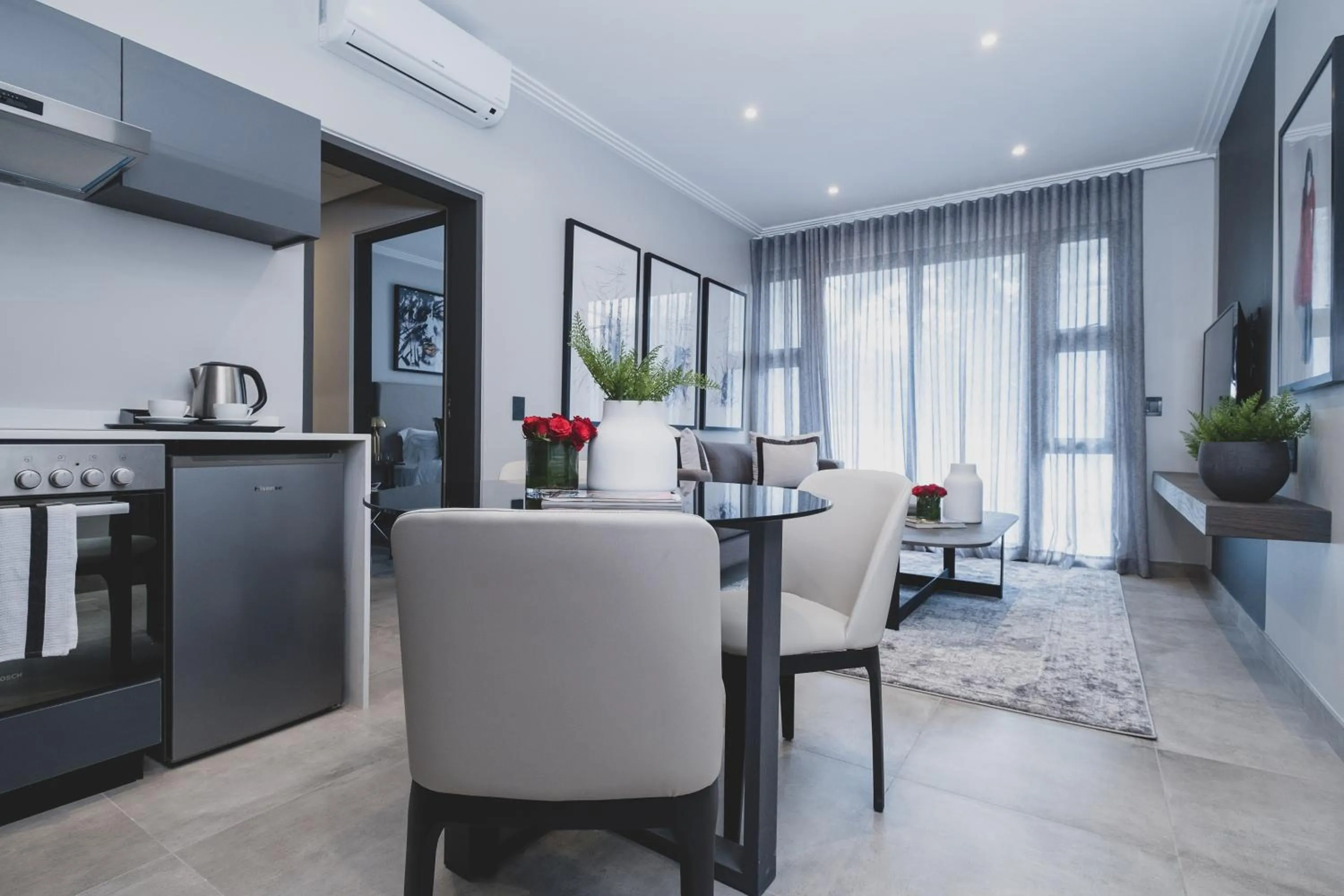 Kitchen or kitchenette in The Catalyst Apartment Hotel by NEWMARK