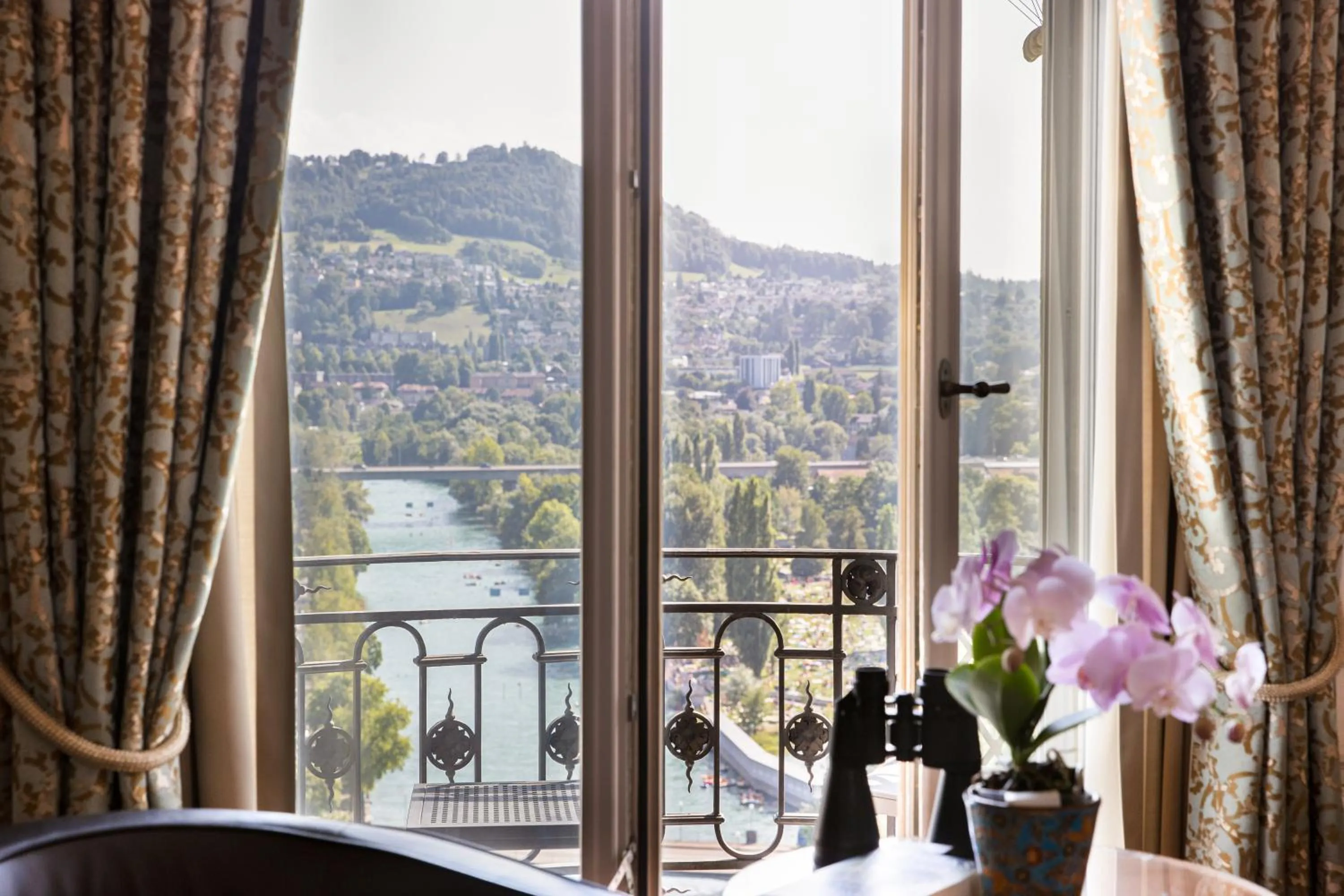River view in Hotel Bellevue Palace Bern