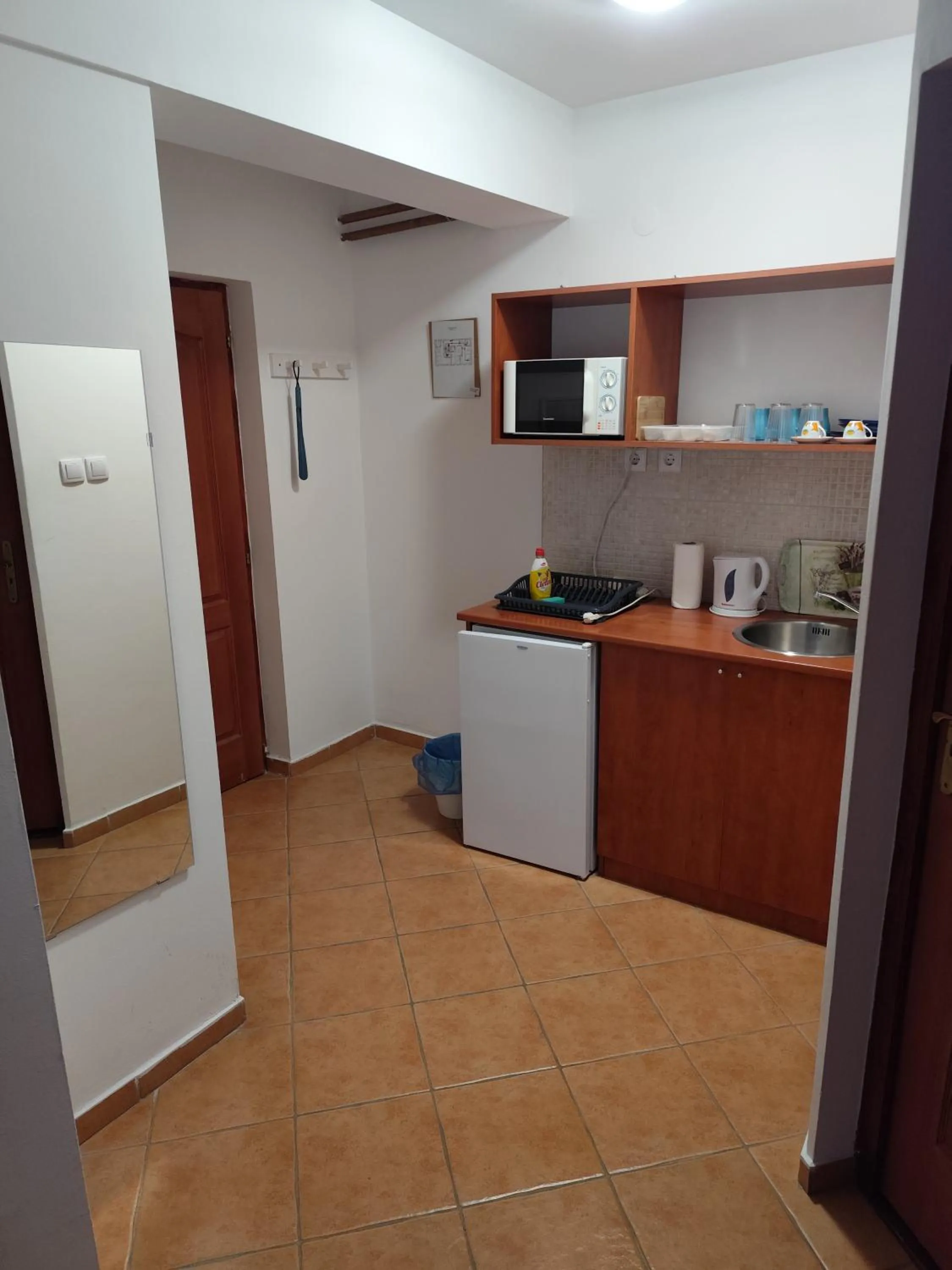 Kitchen or kitchenette in Szent Kristóf Apartmanhotel