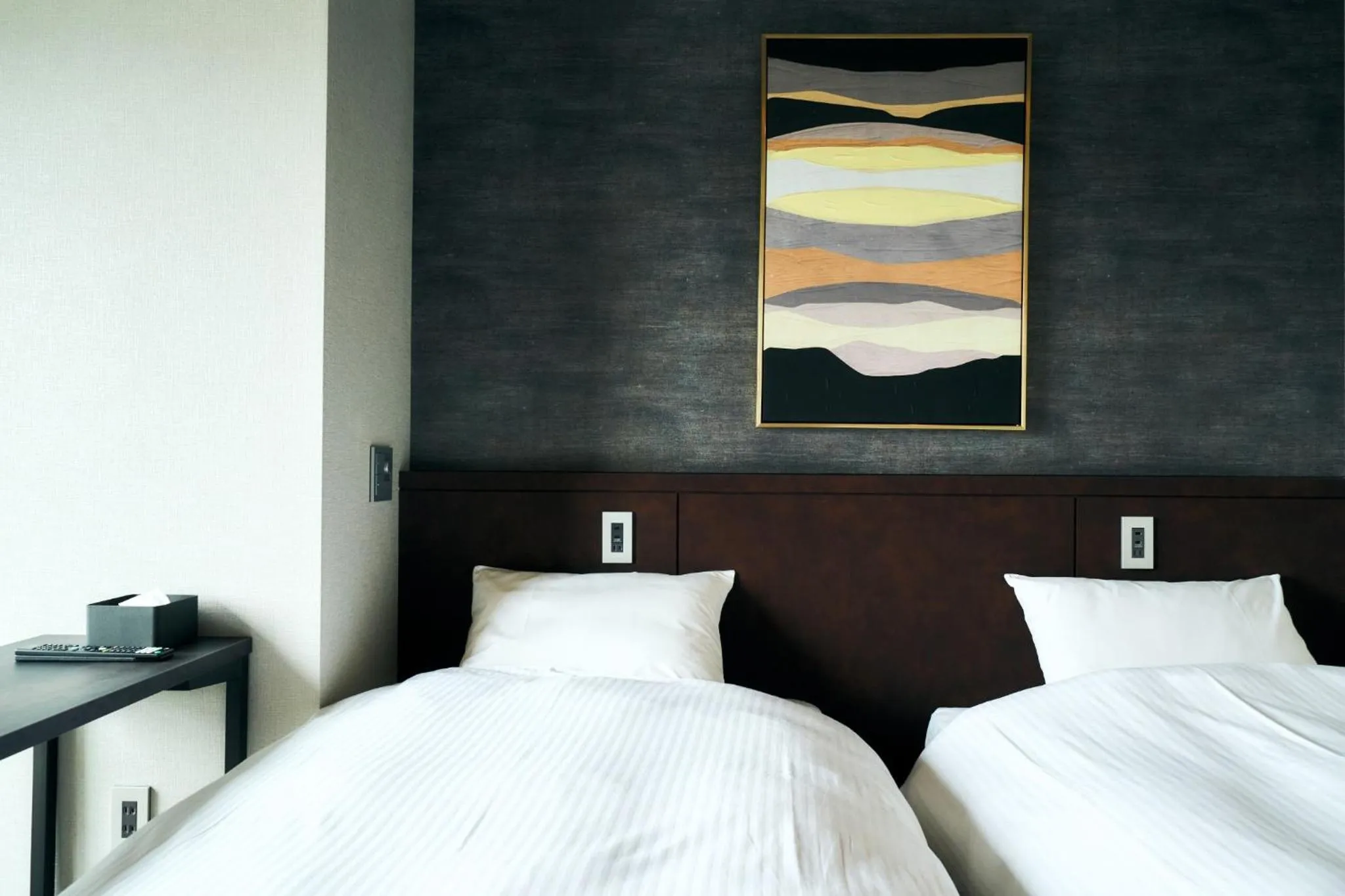 Bed in Rakuten STAY Kyoto Station Standard Twin Room