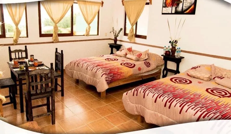 Bed in Posada Acaxiloco