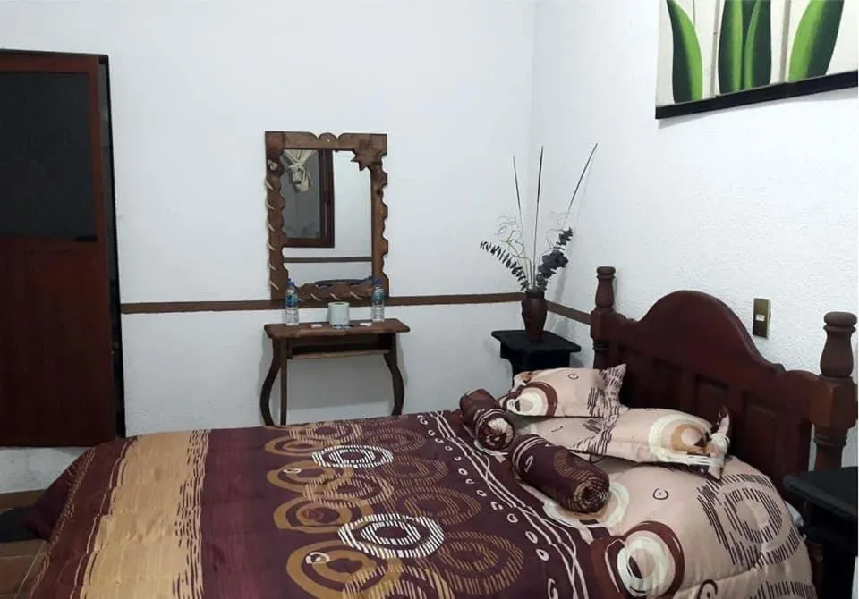 Bed in Posada Acaxiloco