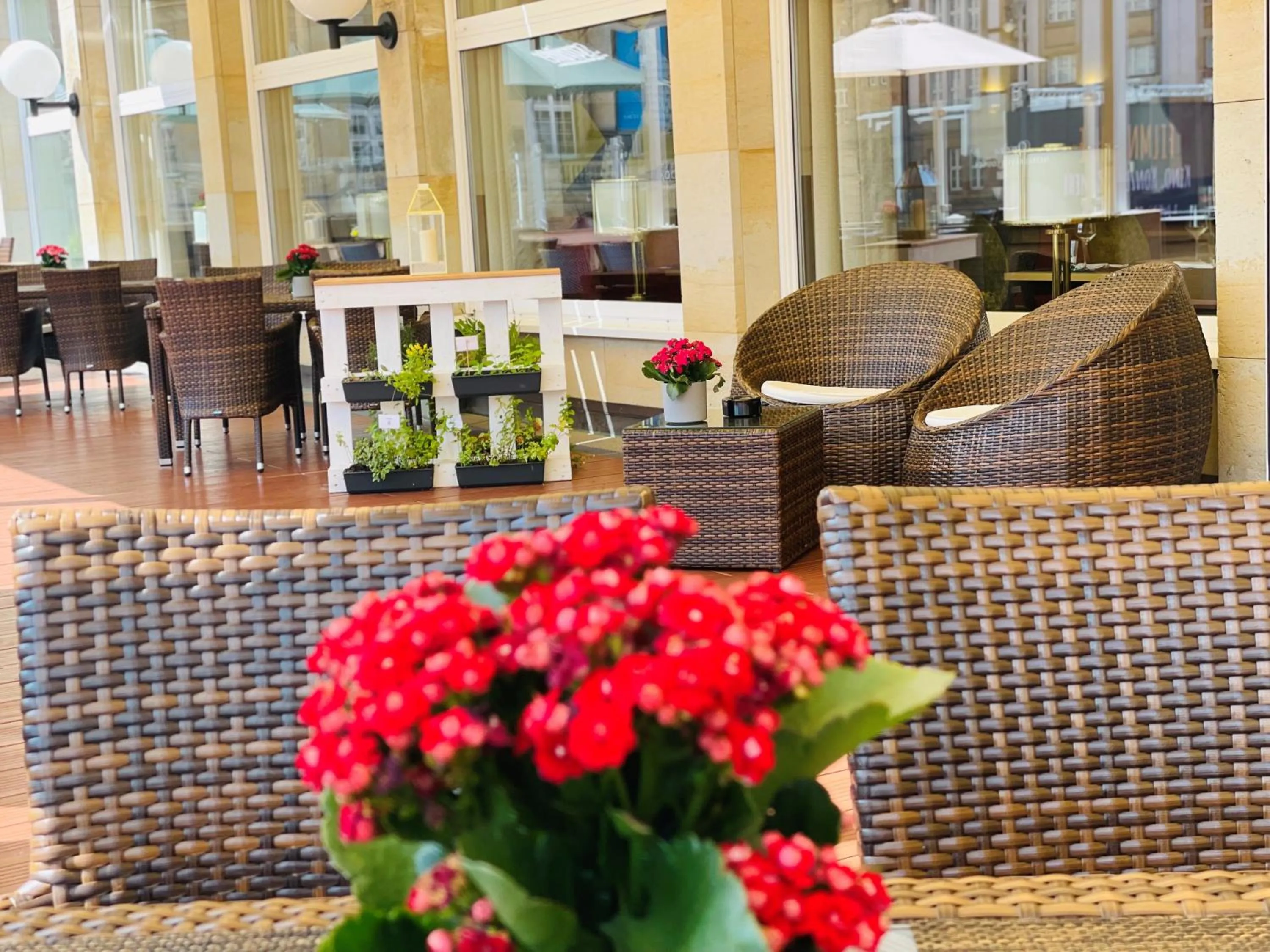 Balcony/Terrace in Hotel Chemnitzer Hof