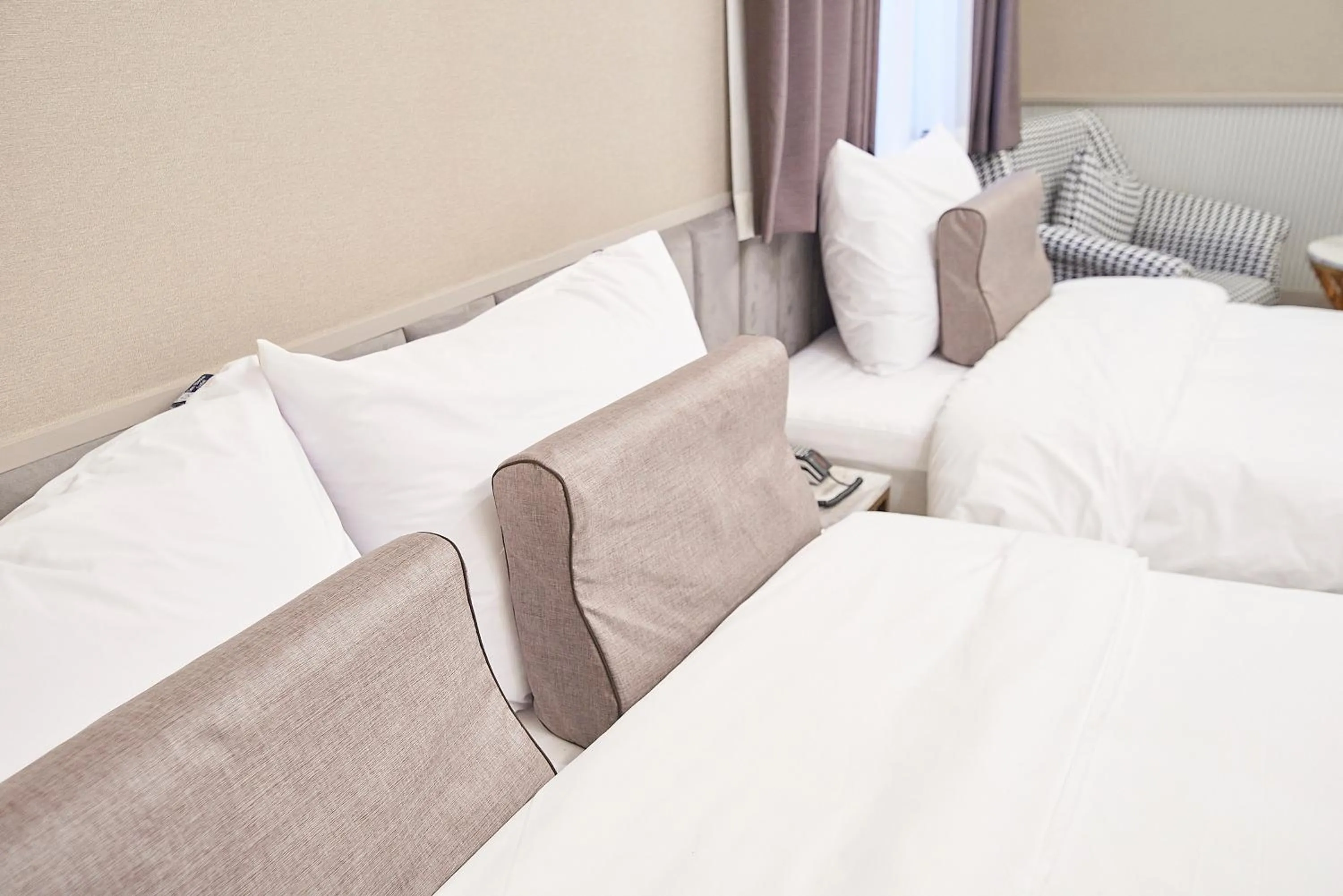 Bed in 사직 덴바스타 시그니처 호텔