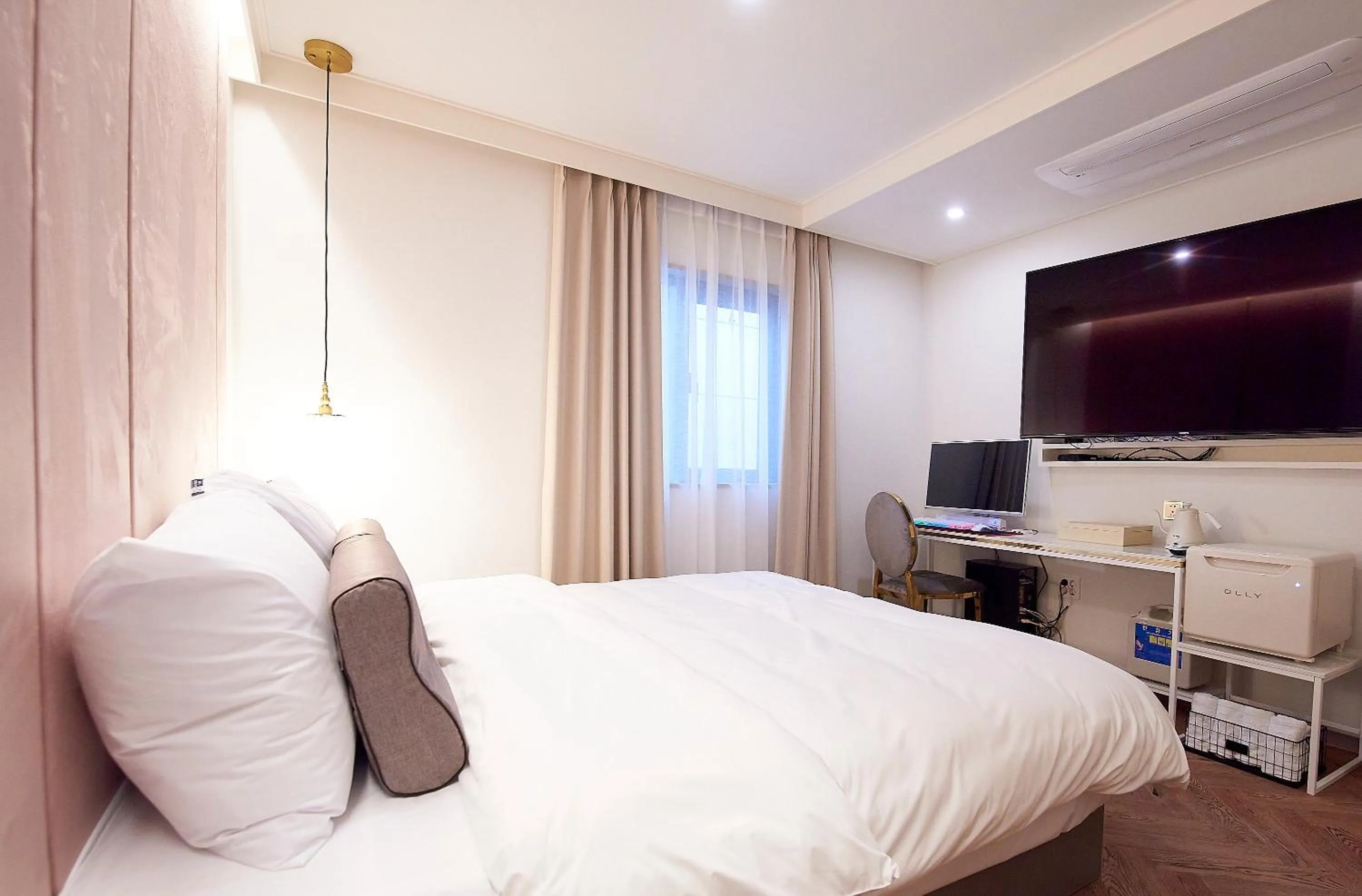 Bed in 사직 덴바스타 시그니처 호텔