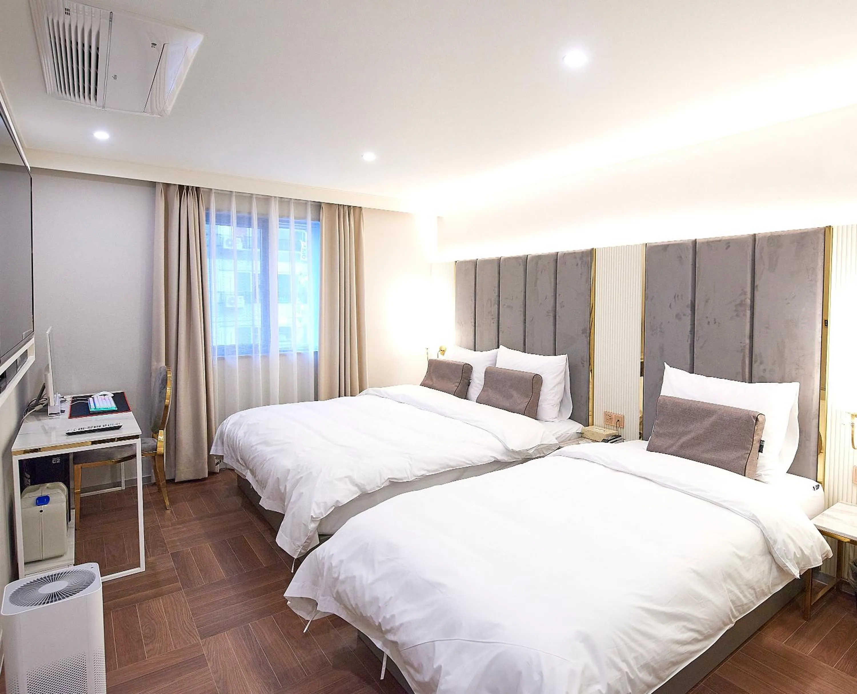 Bed in 사직 덴바스타 시그니처 호텔