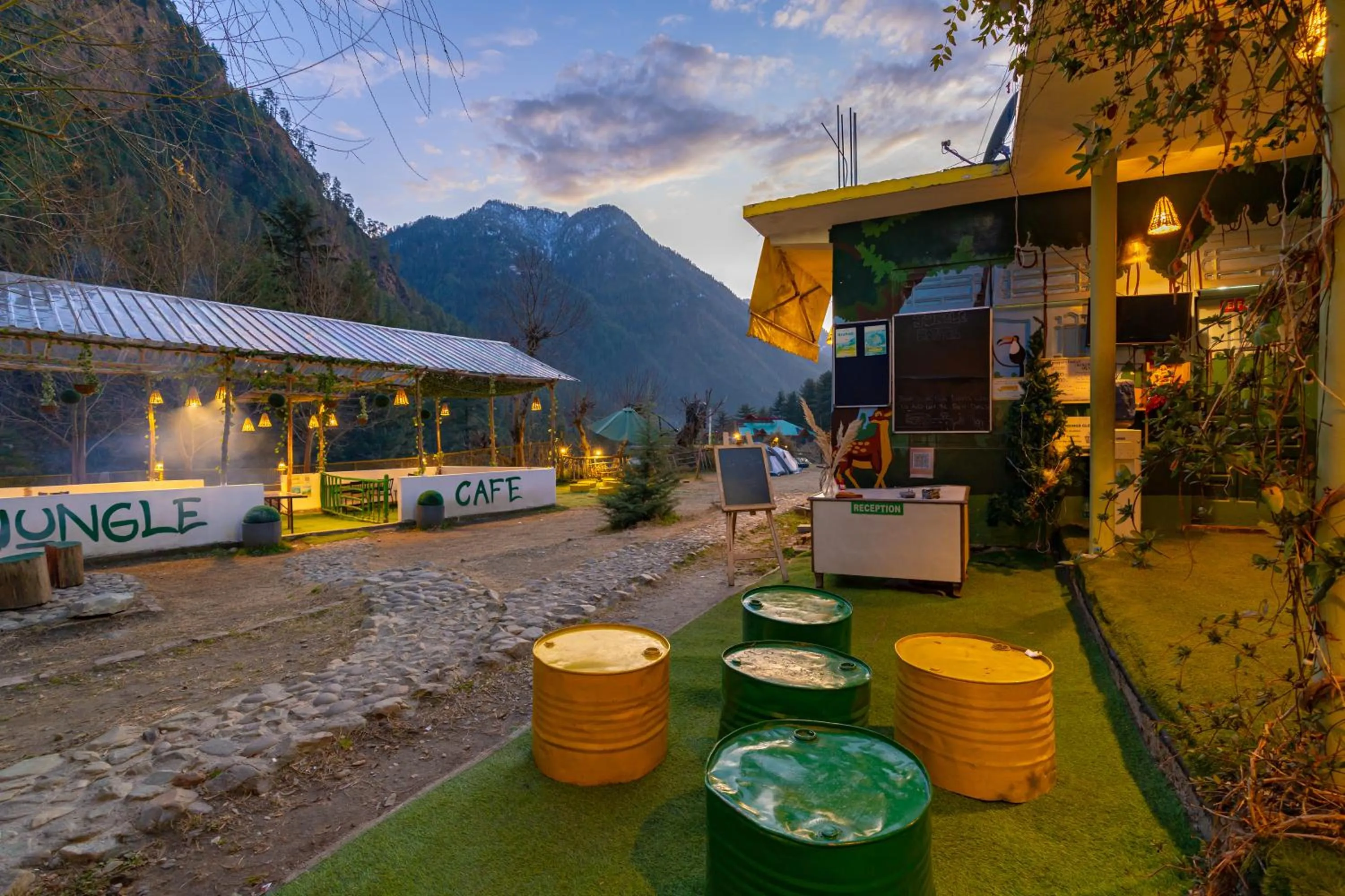 Garden view in Jungle Hostel by Whoopers