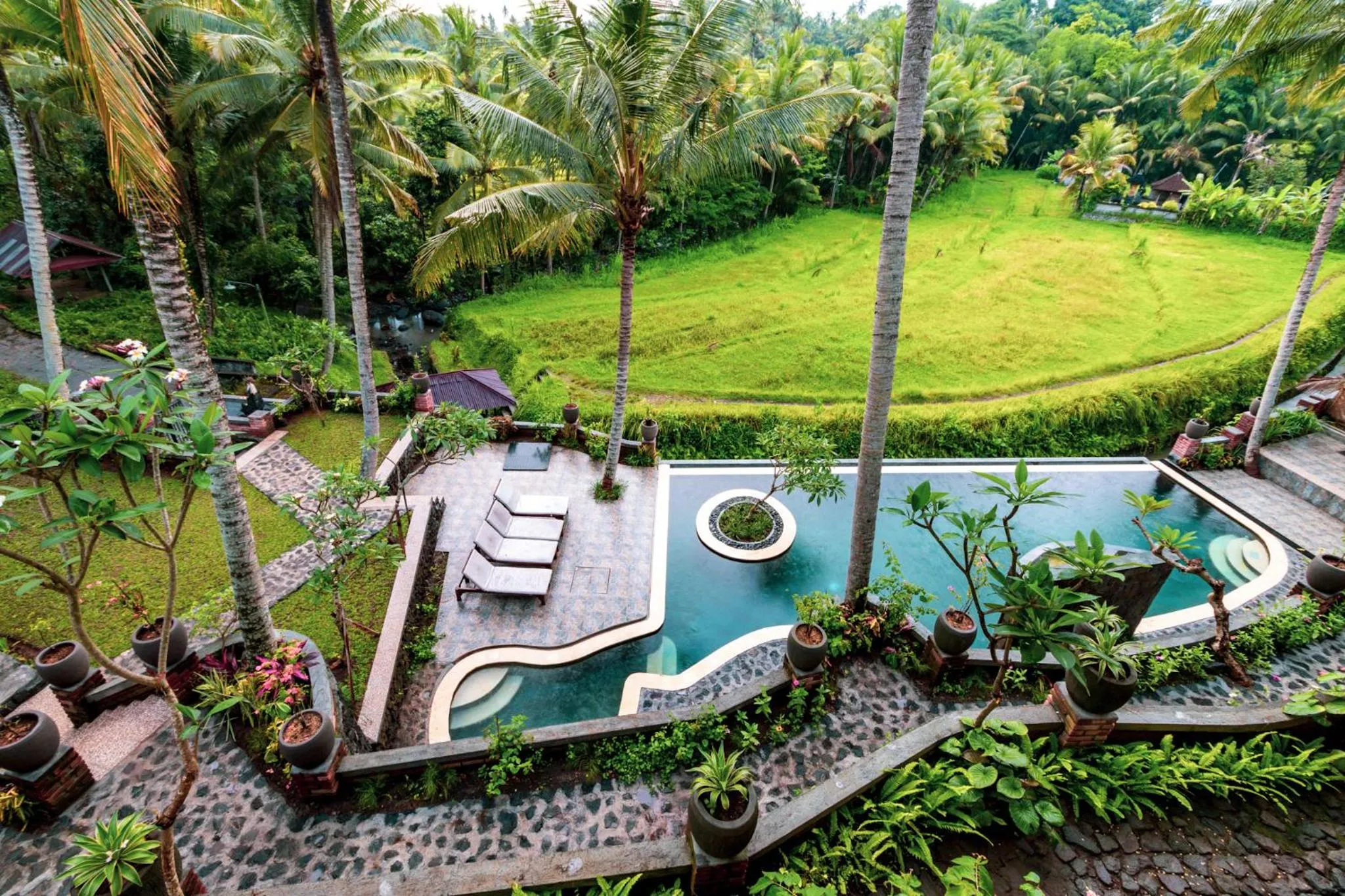 Swimming pool in Umasari Rice Terrace Villa by AGATA