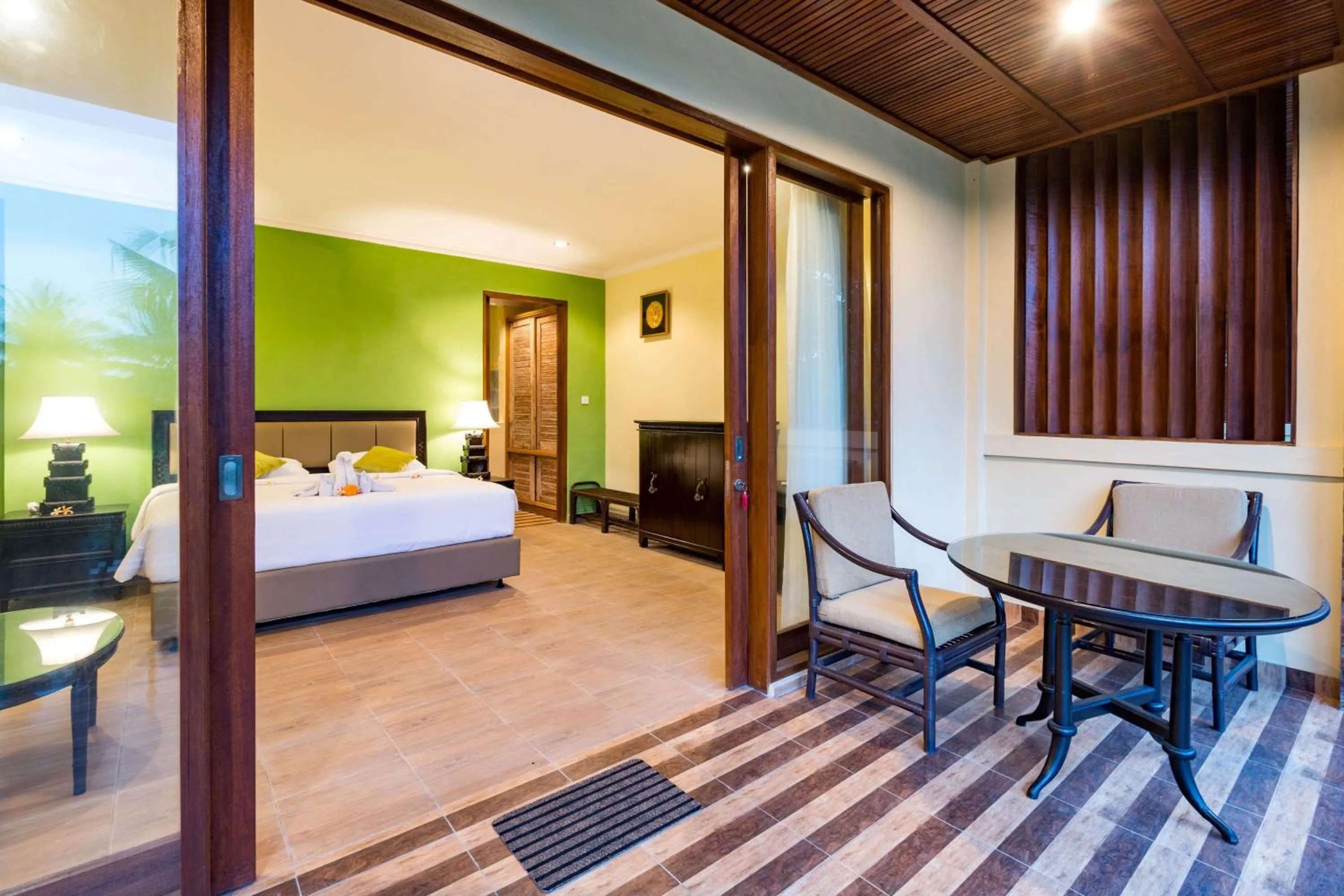 Seating area, Bed in Umasari Rice Terrace Villa by AGATA