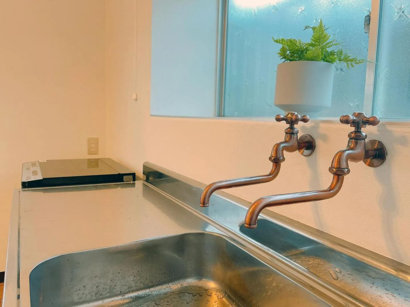 kitchen in Yufuin Wasaku