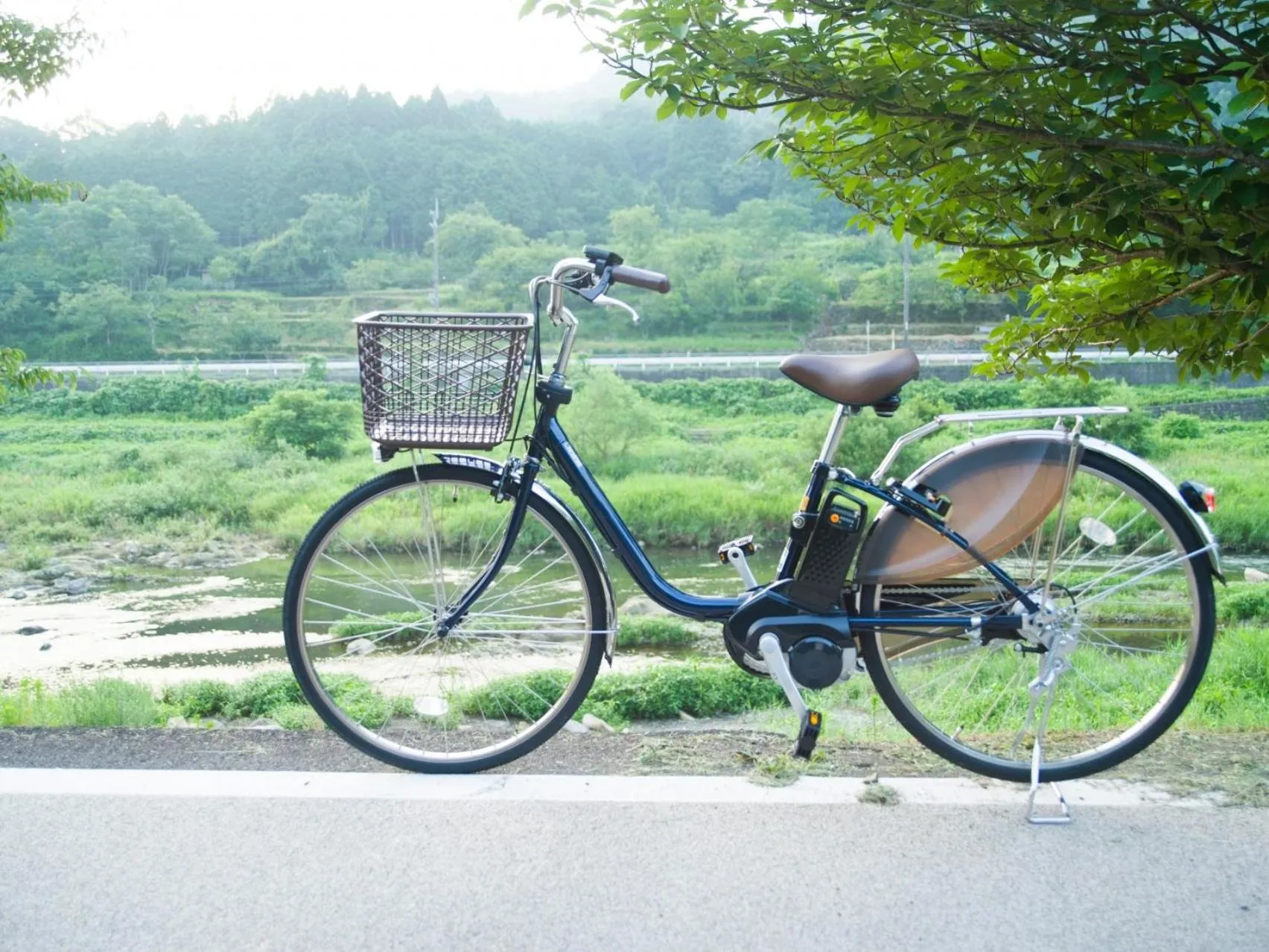 Cycling in Yufuin Wasaku