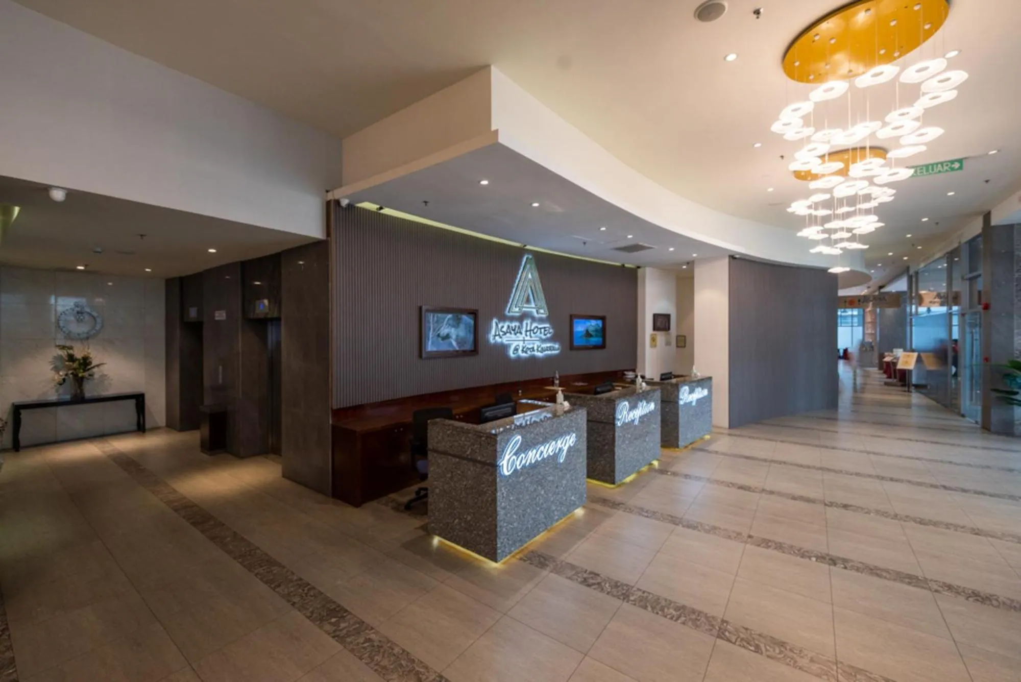 Lobby or reception in Asaya Hotel Kota Kinabalu - Refurbished 2024