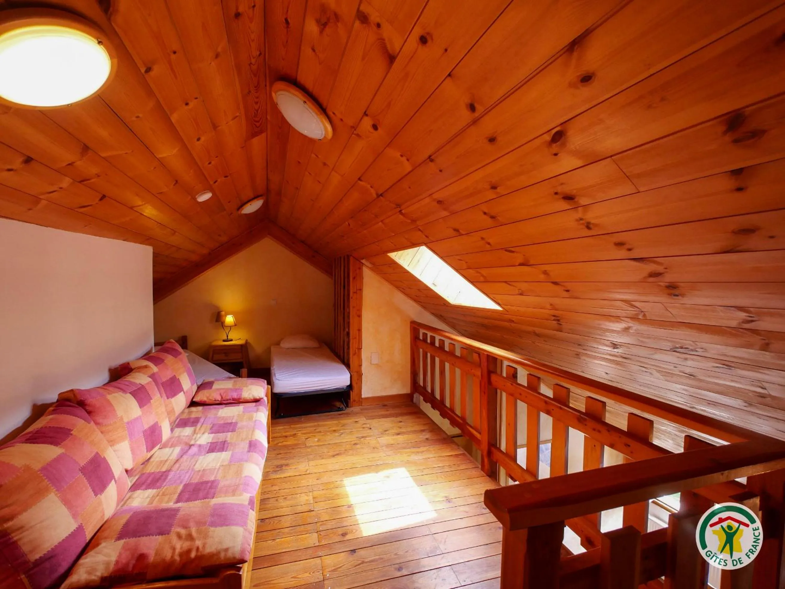 Bed in Chambres d'hôtes l'Abondance