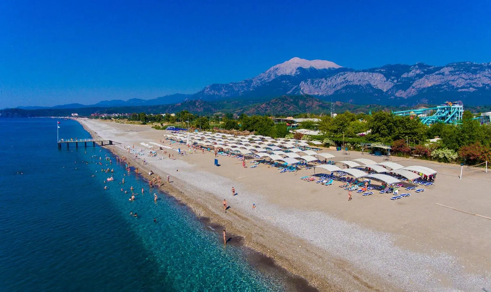 Beach in Daima Biz Hotel - Dolusu Aquapark Access