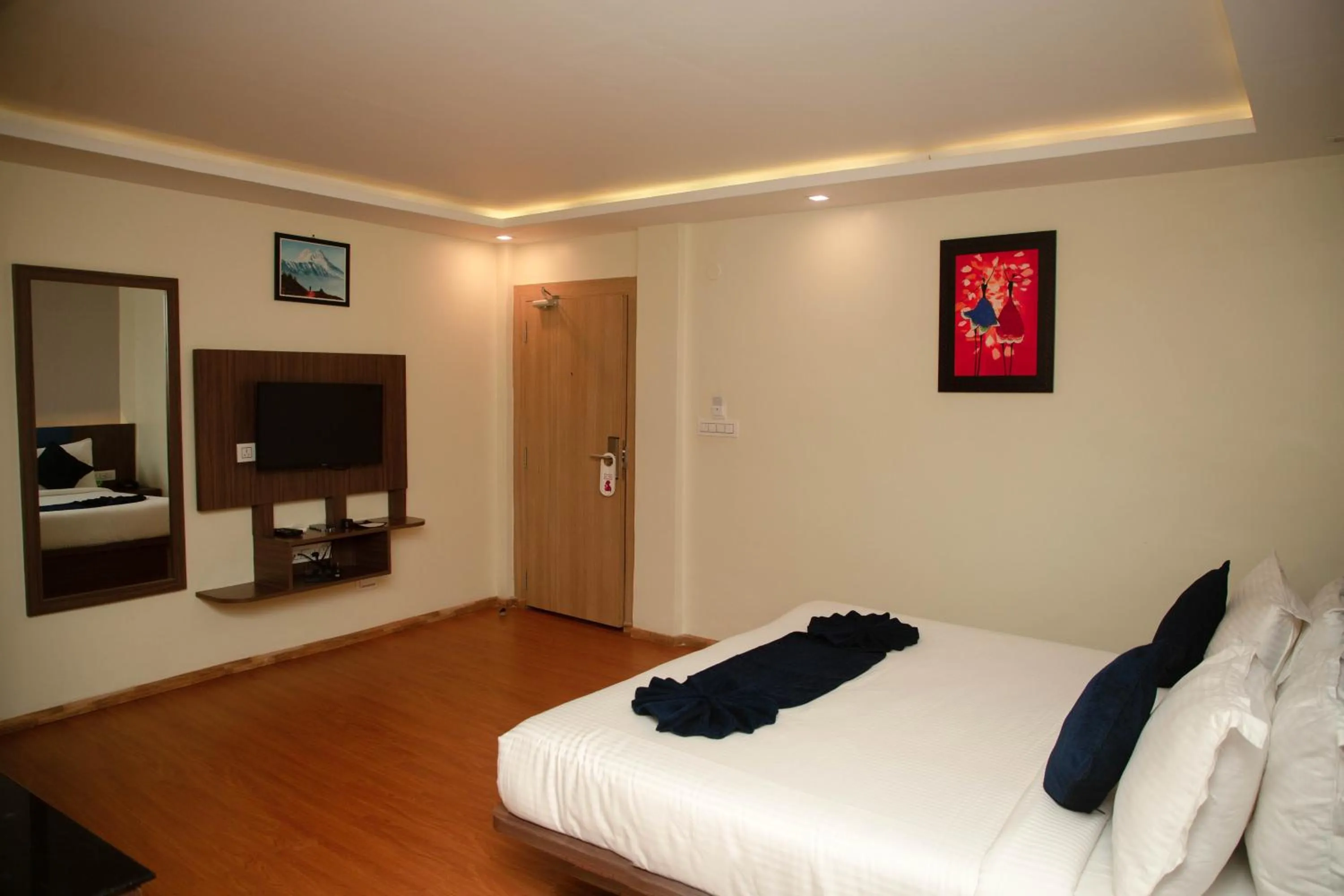 Bed in Nepalirika Hotel Damak