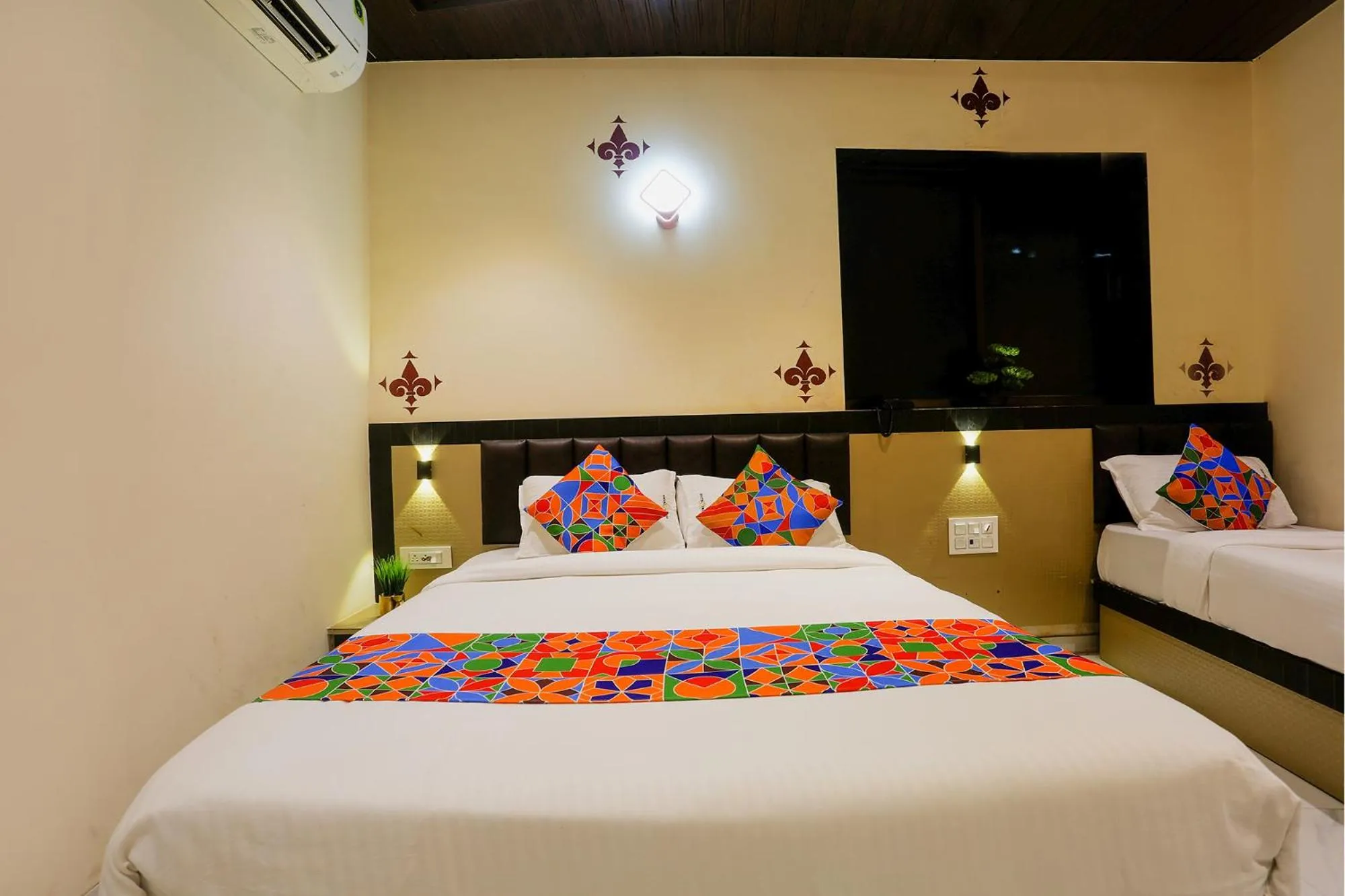 Bedroom, Bed in FabHotel Prime Land - Nr BKC