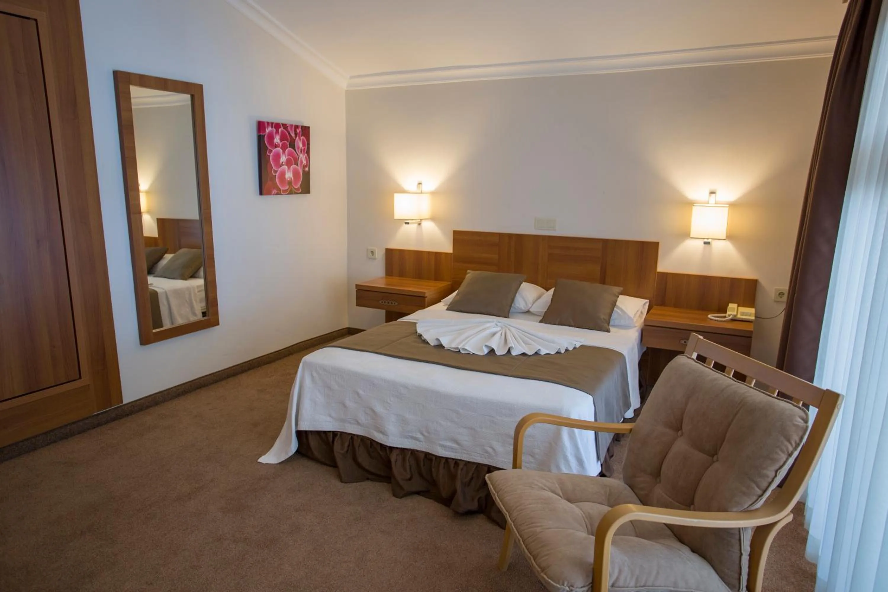 Decorative detail, Bed in Melis Hotel Kusadasi