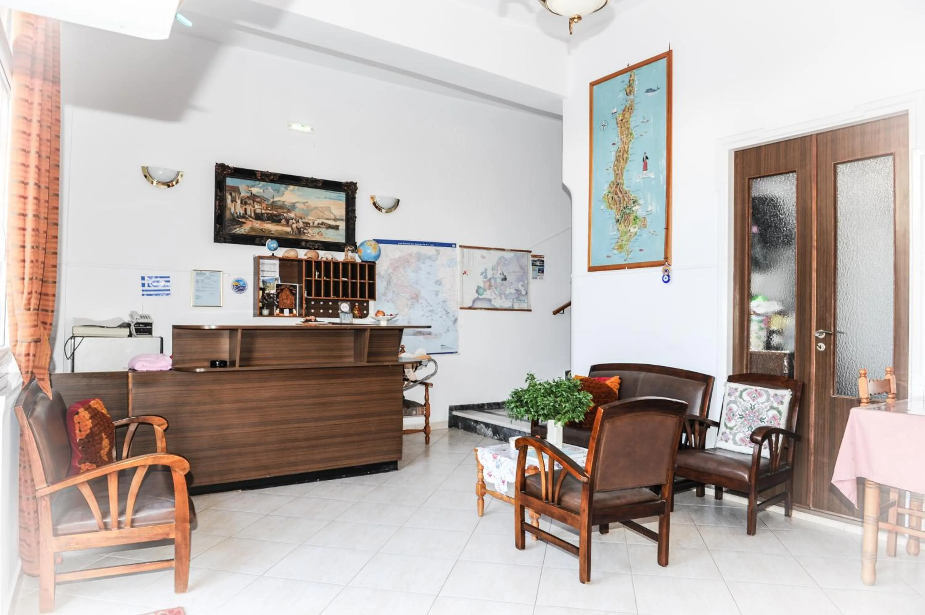 Lobby or reception in Hotel Karpathos