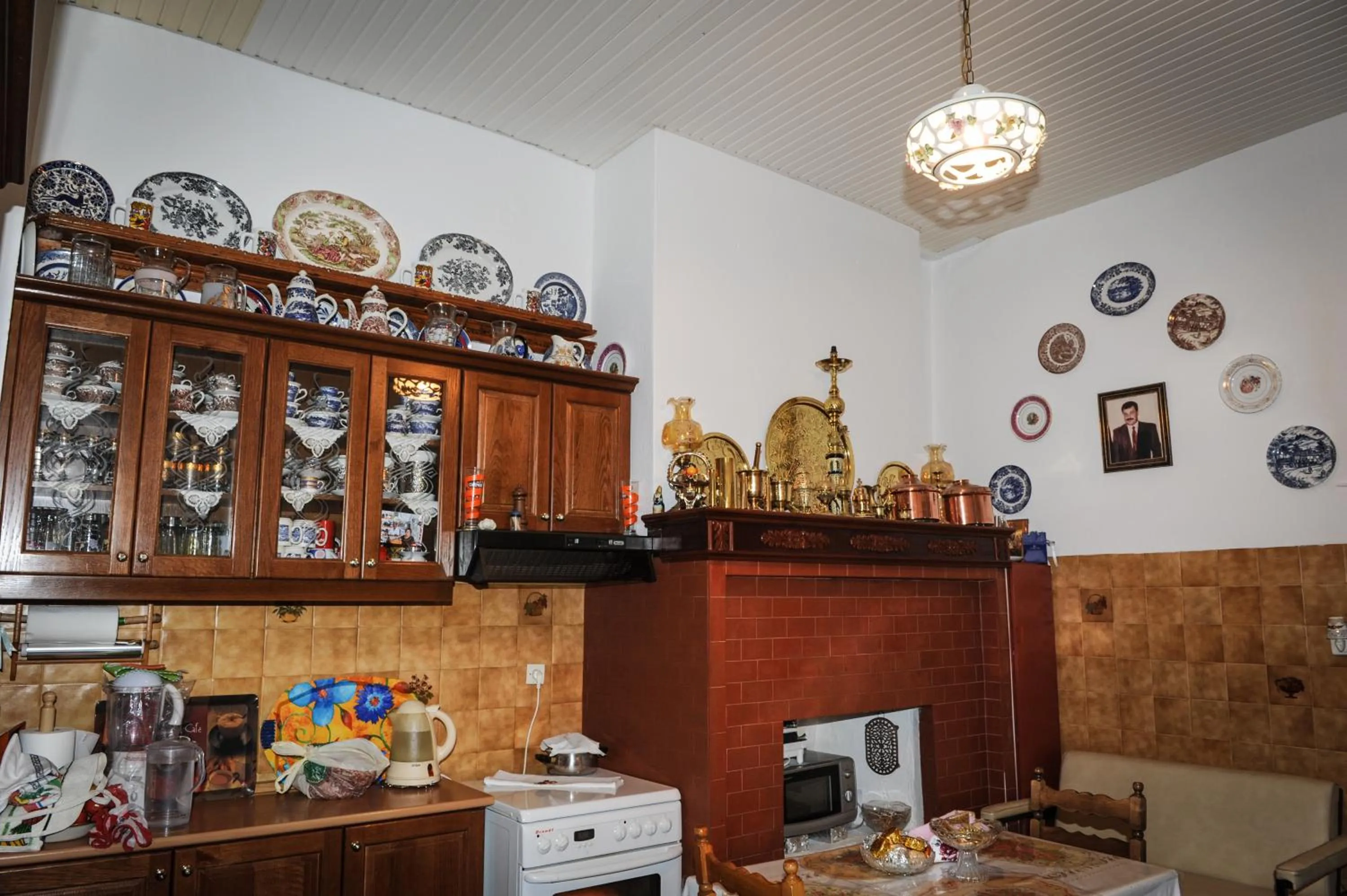 Kitchen or kitchenette in Hotel Karpathos
