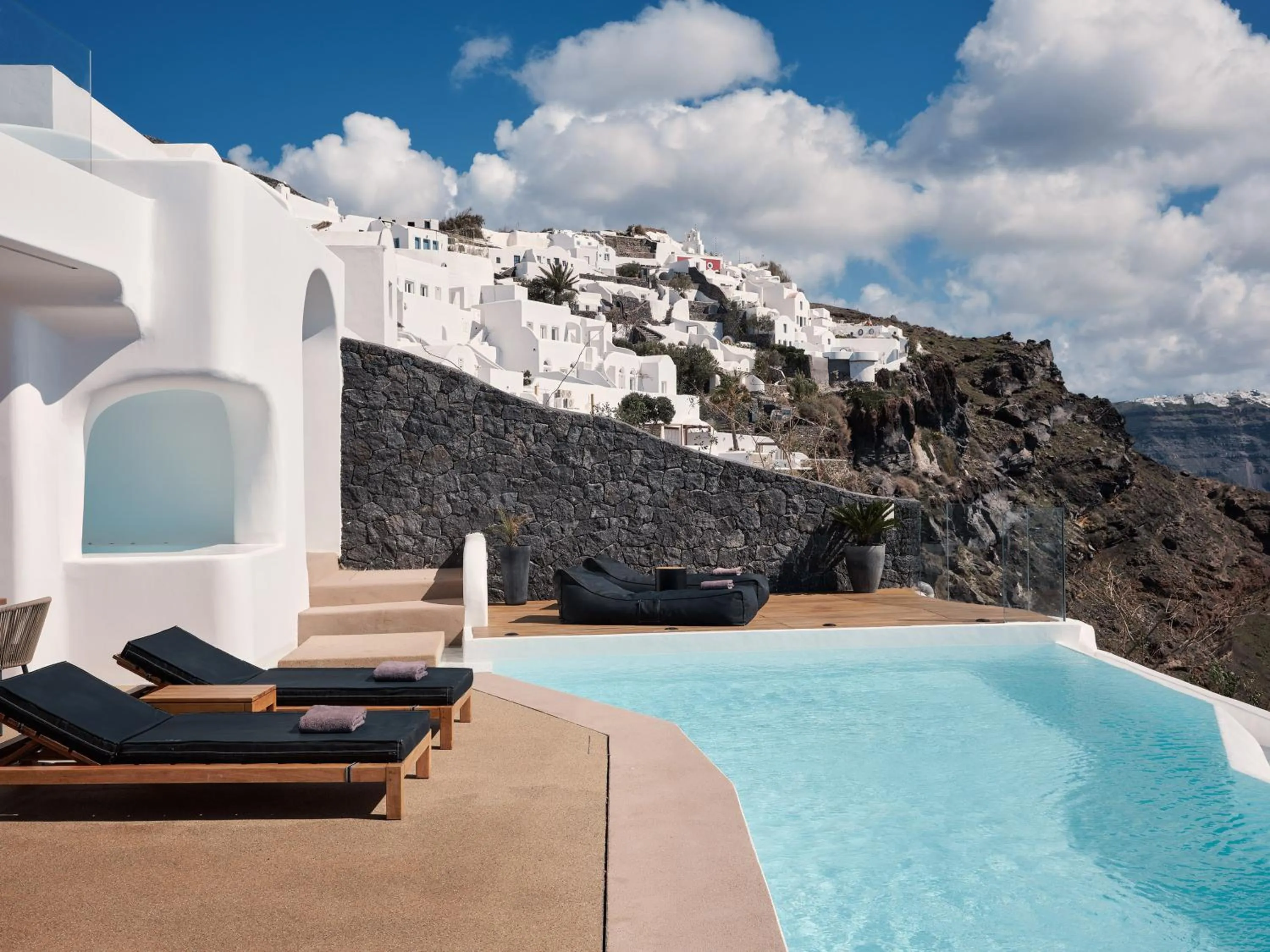 Swimming pool in Olvos Luxury Suites