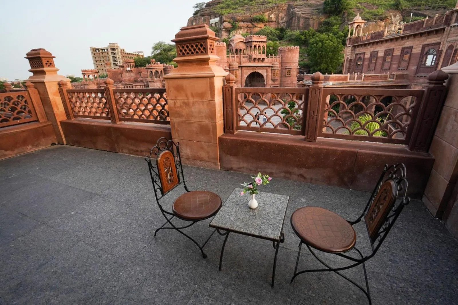 Balcony/Terrace in Marugarh Resort and Spa