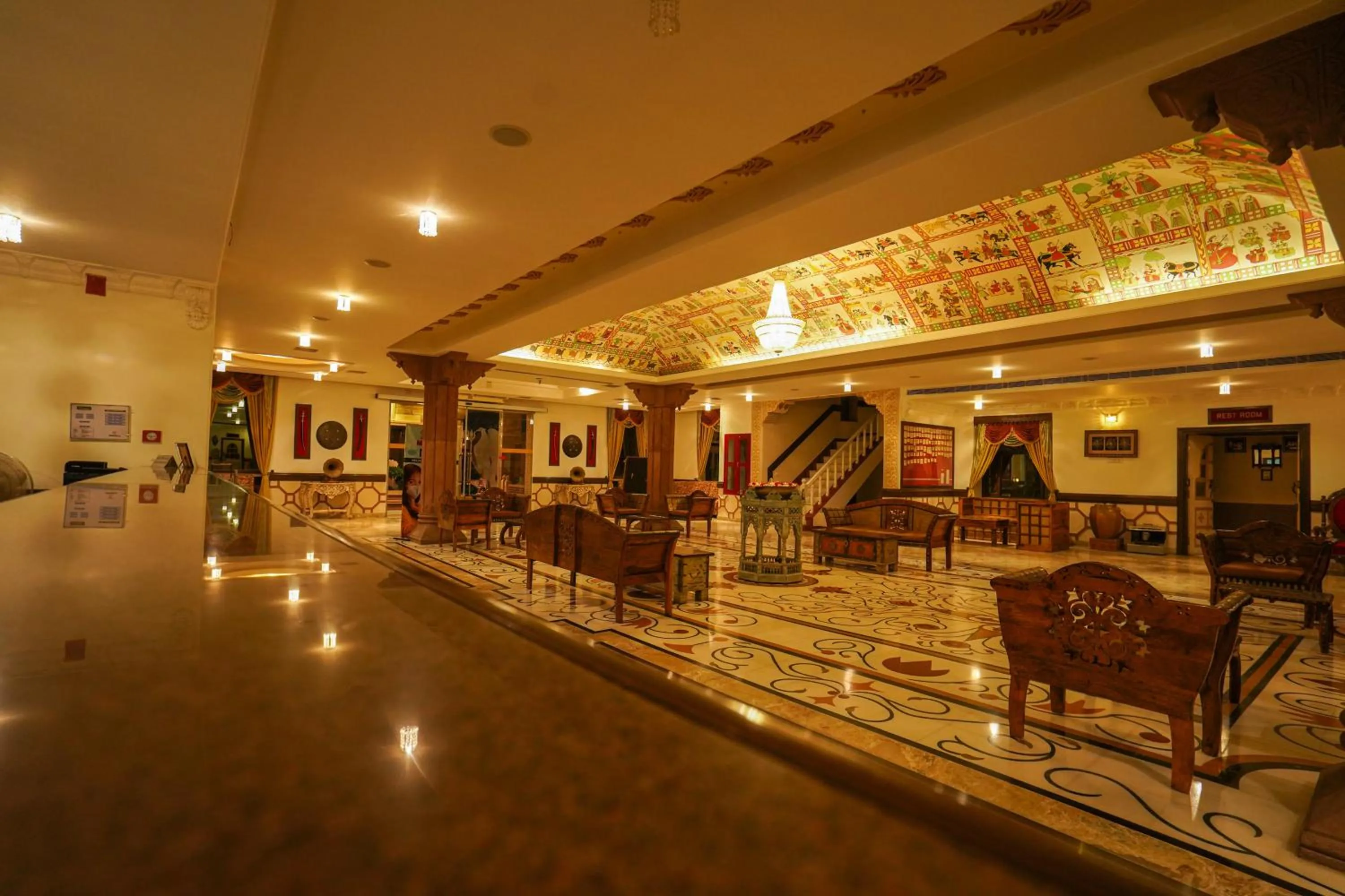 Lobby or reception in Marugarh Resort and Spa