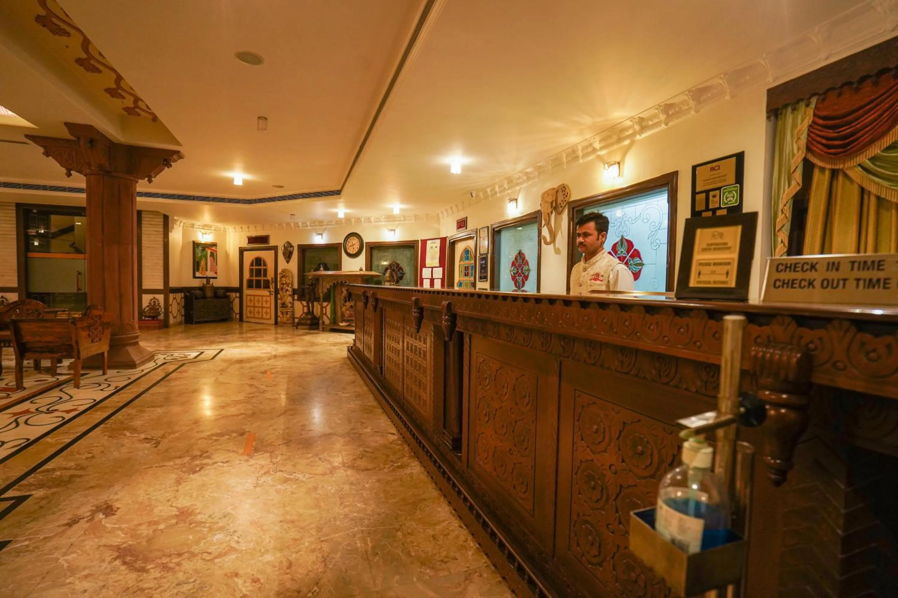 Lobby or reception in Marugarh Resort and Spa