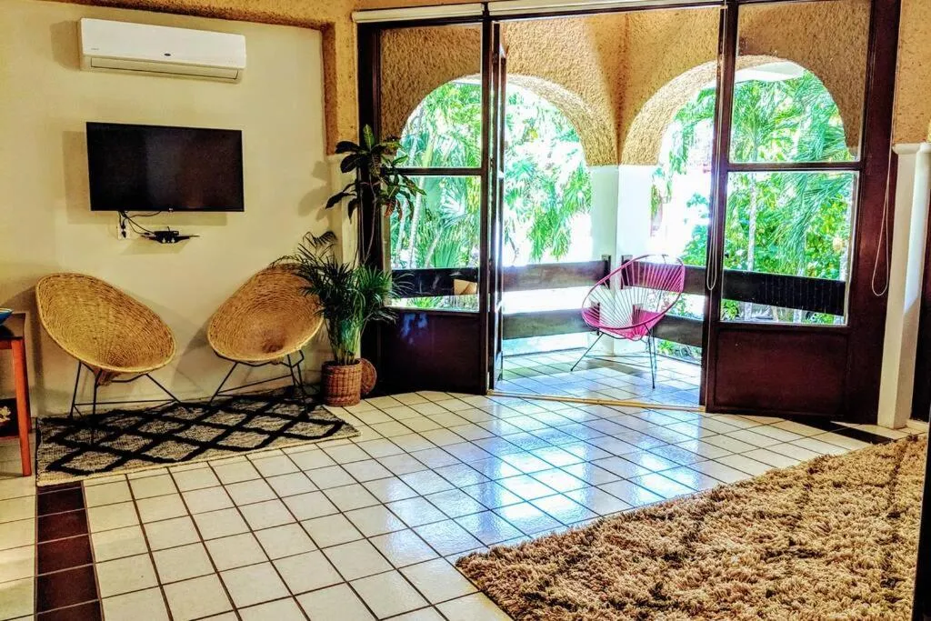 Bedroom in Steps to Ocean Huge Beach Villa Private Pool in Exclusive Fase 1 Playacar