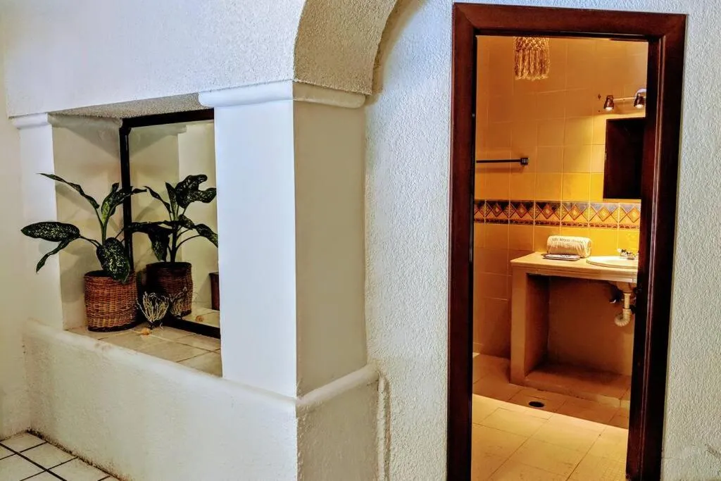 Bathroom in Steps to Ocean Huge Beach Villa Private Pool in Exclusive Fase 1 Playacar