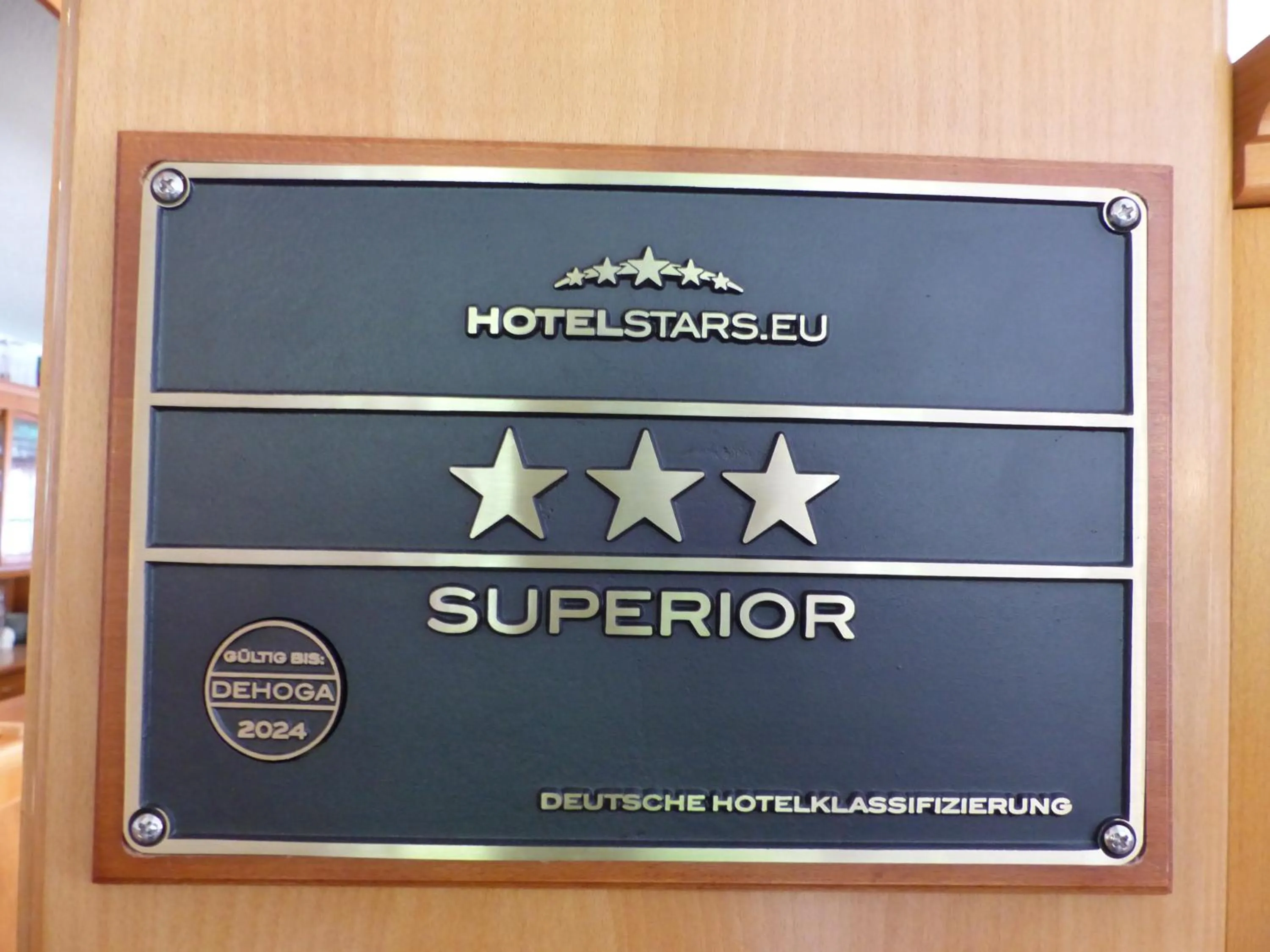 Certificate/Award in Hotel Seiffener Hof***